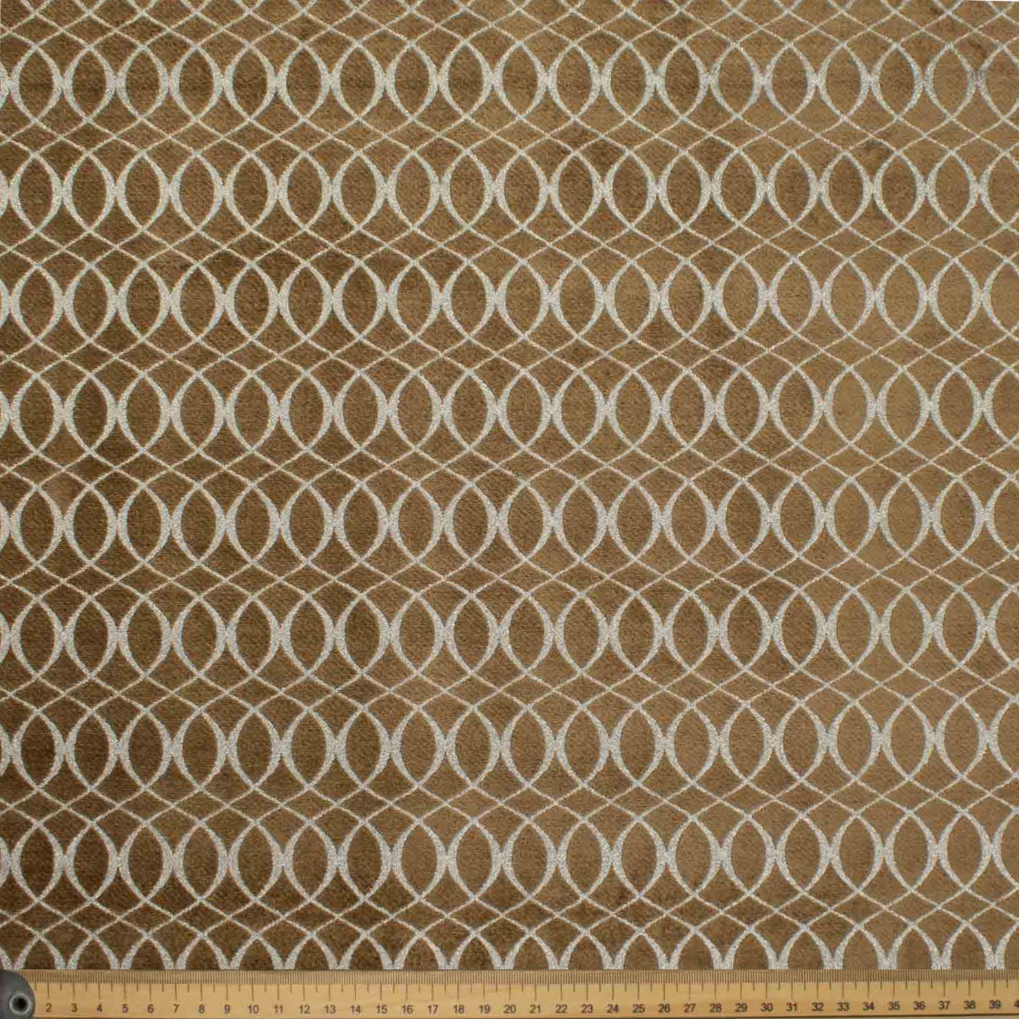 Meander by Zepel - Curtaining/Upholstery Shimmer Circles Jacquard