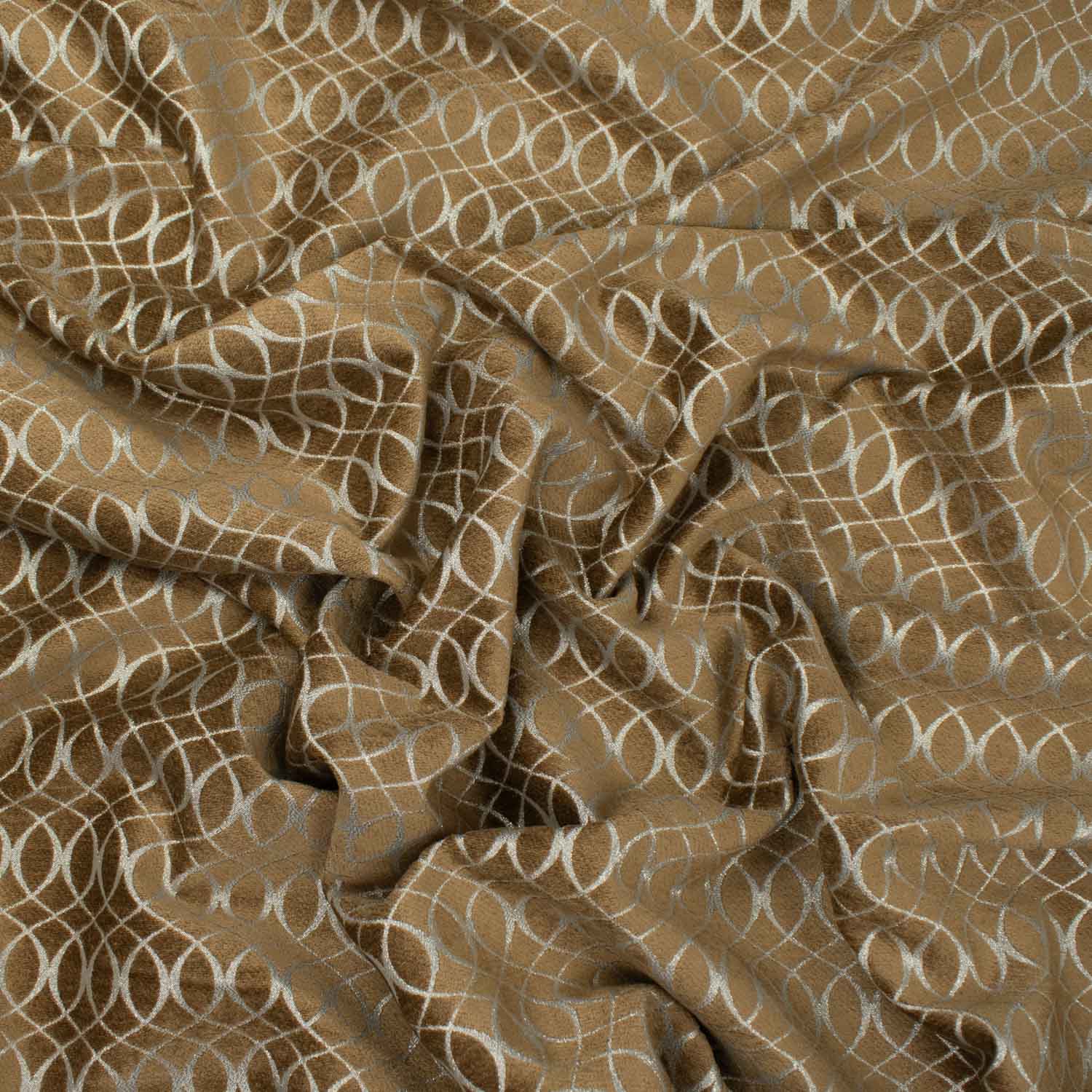 Meander by Zepel - Curtaining/Upholstery Shimmer Circles Jacquard