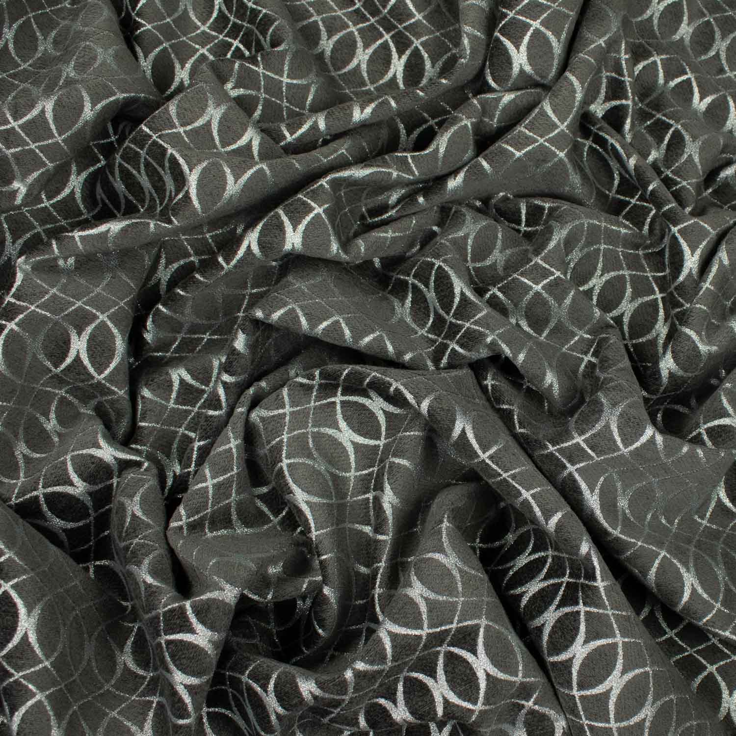Meander by Zepel - Curtaining/Upholstery Shimmer Circles Jacquard
