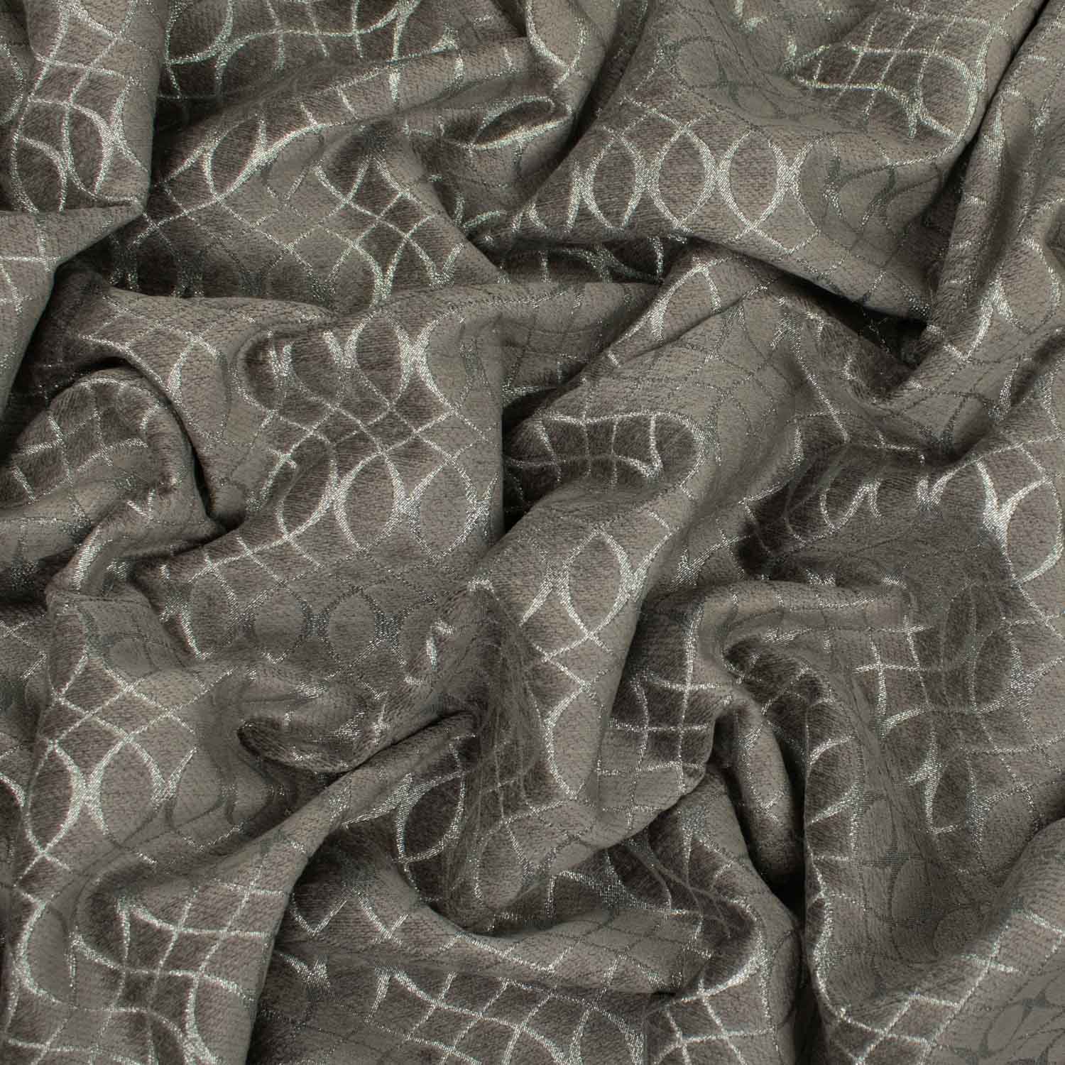 Meander by Zepel - Curtaining/Upholstery Shimmer Circles Jacquard
