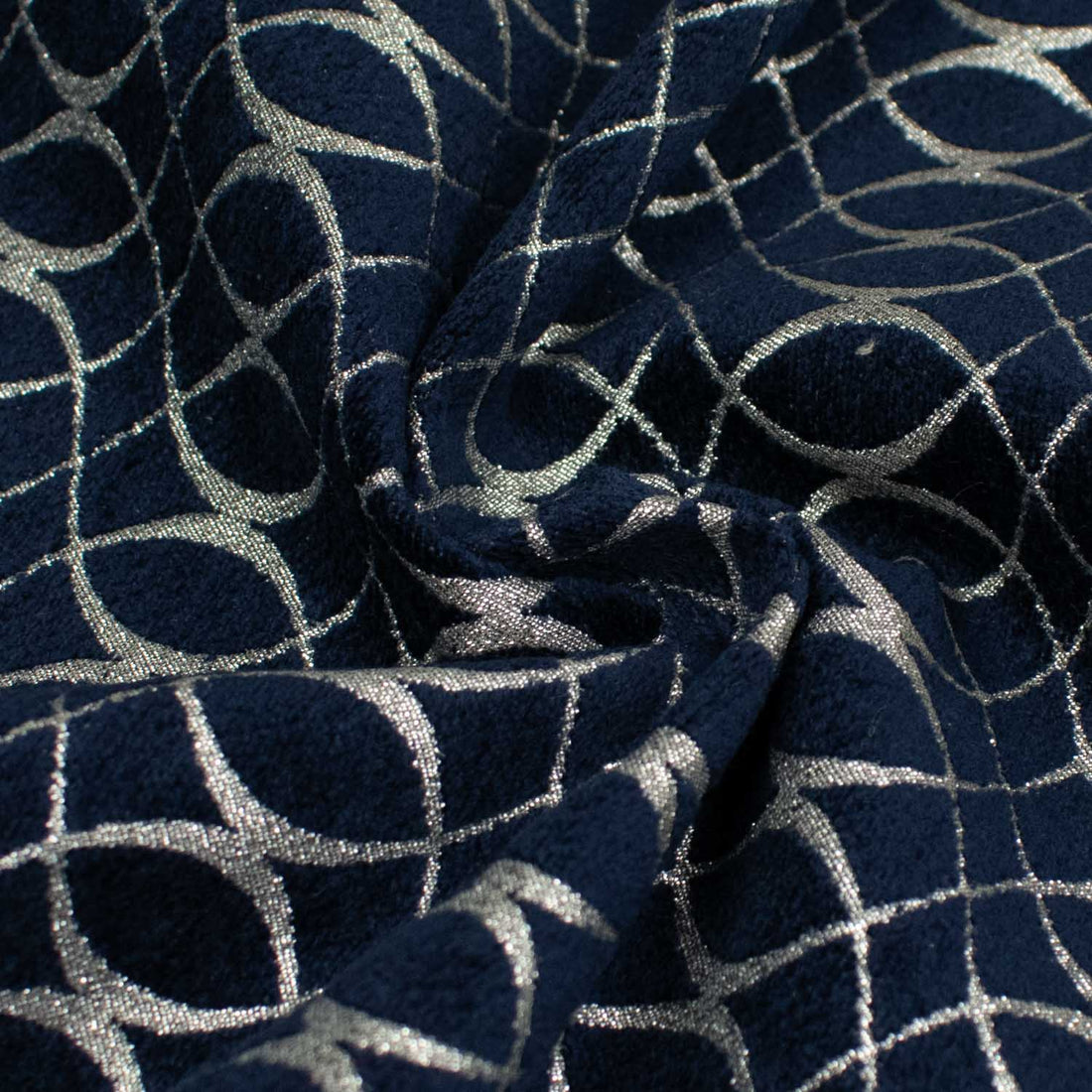 Meander by Zepel - Curtaining/Upholstery Shimmer Circles Jacquard