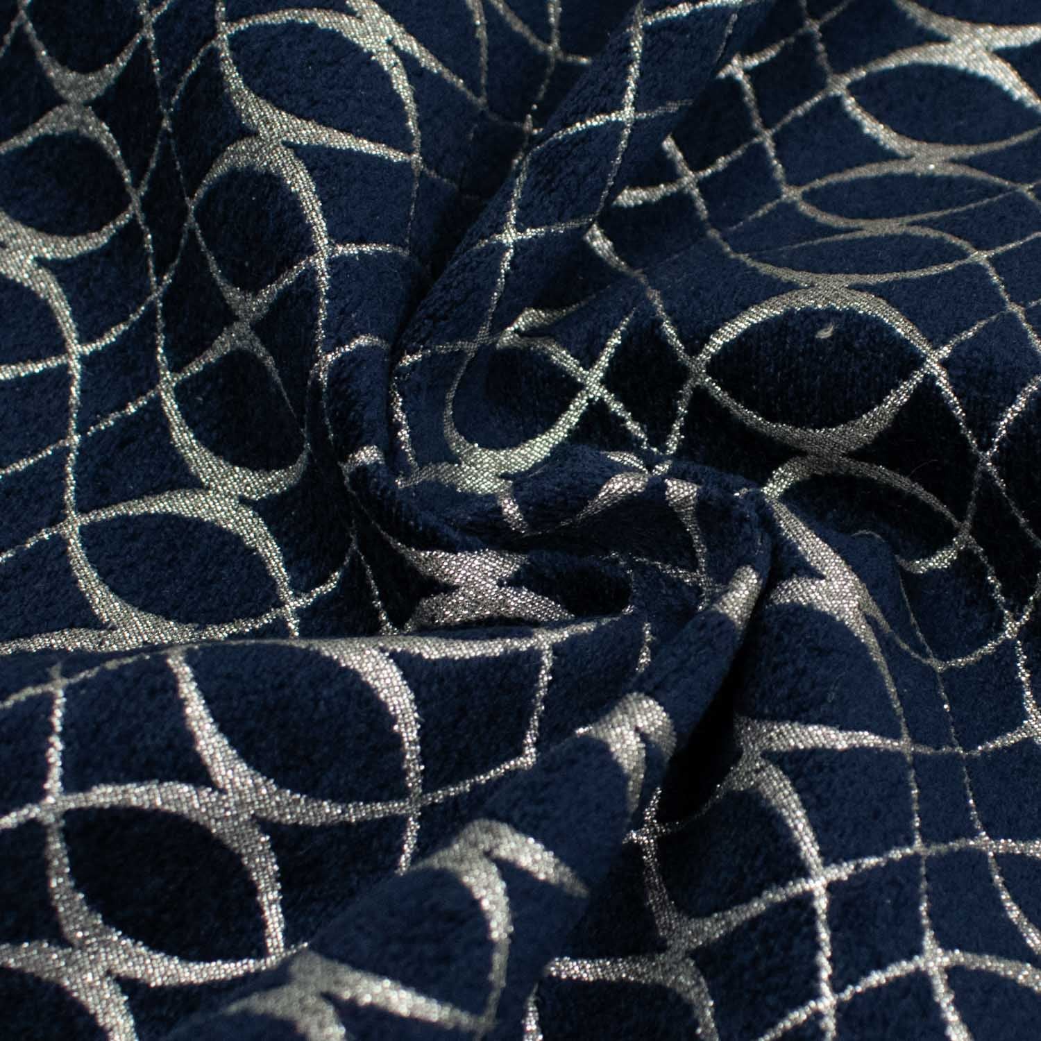 Meander by Zepel - Curtaining/Upholstery Shimmer Circles Jacquard