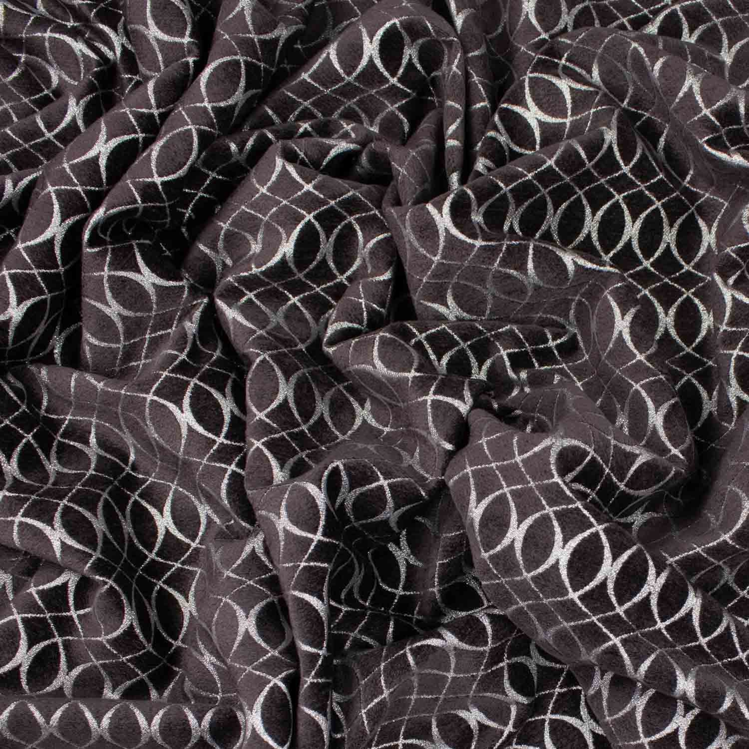 Meander by Zepel - Curtaining/Upholstery Shimmer Circles Jacquard