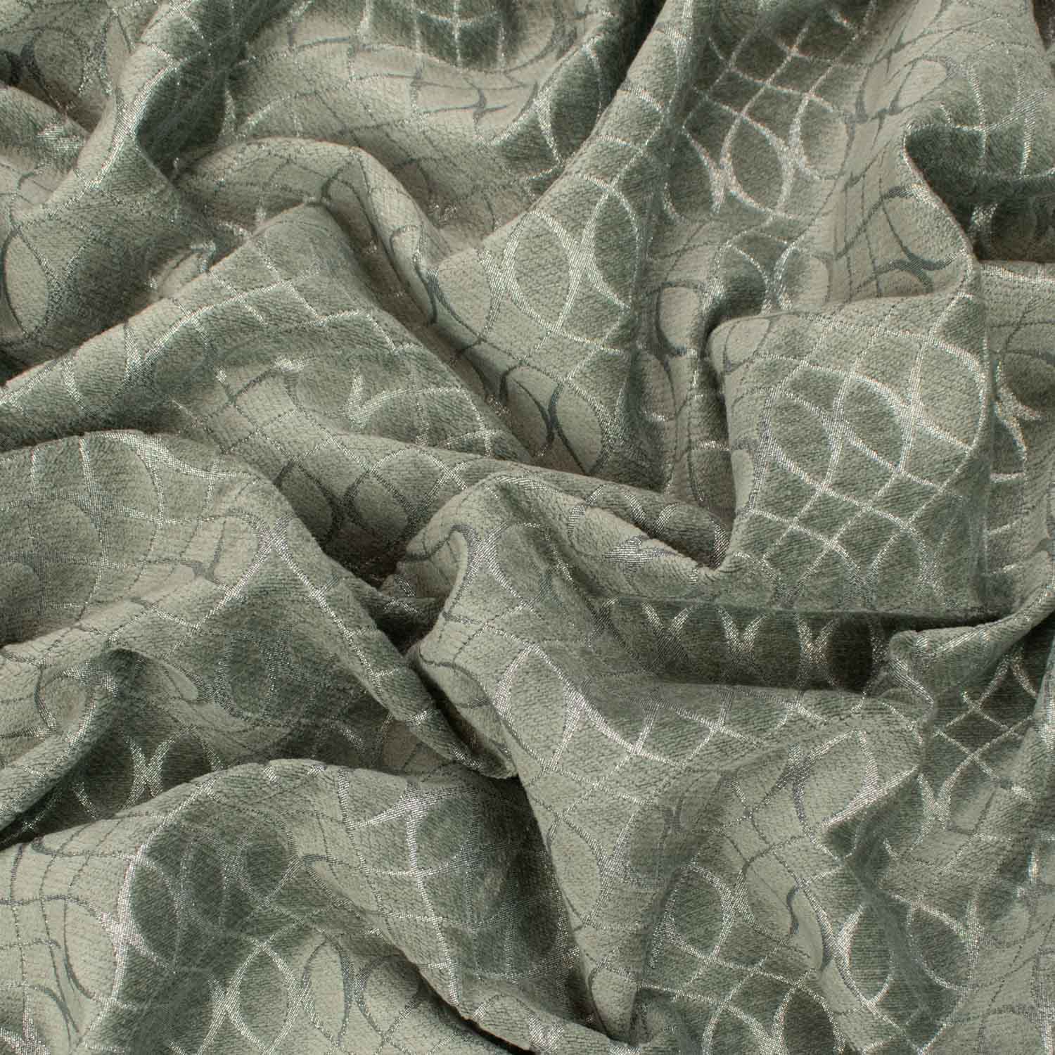 Meander by Zepel - Curtaining/Upholstery Shimmer Circles Jacquard
