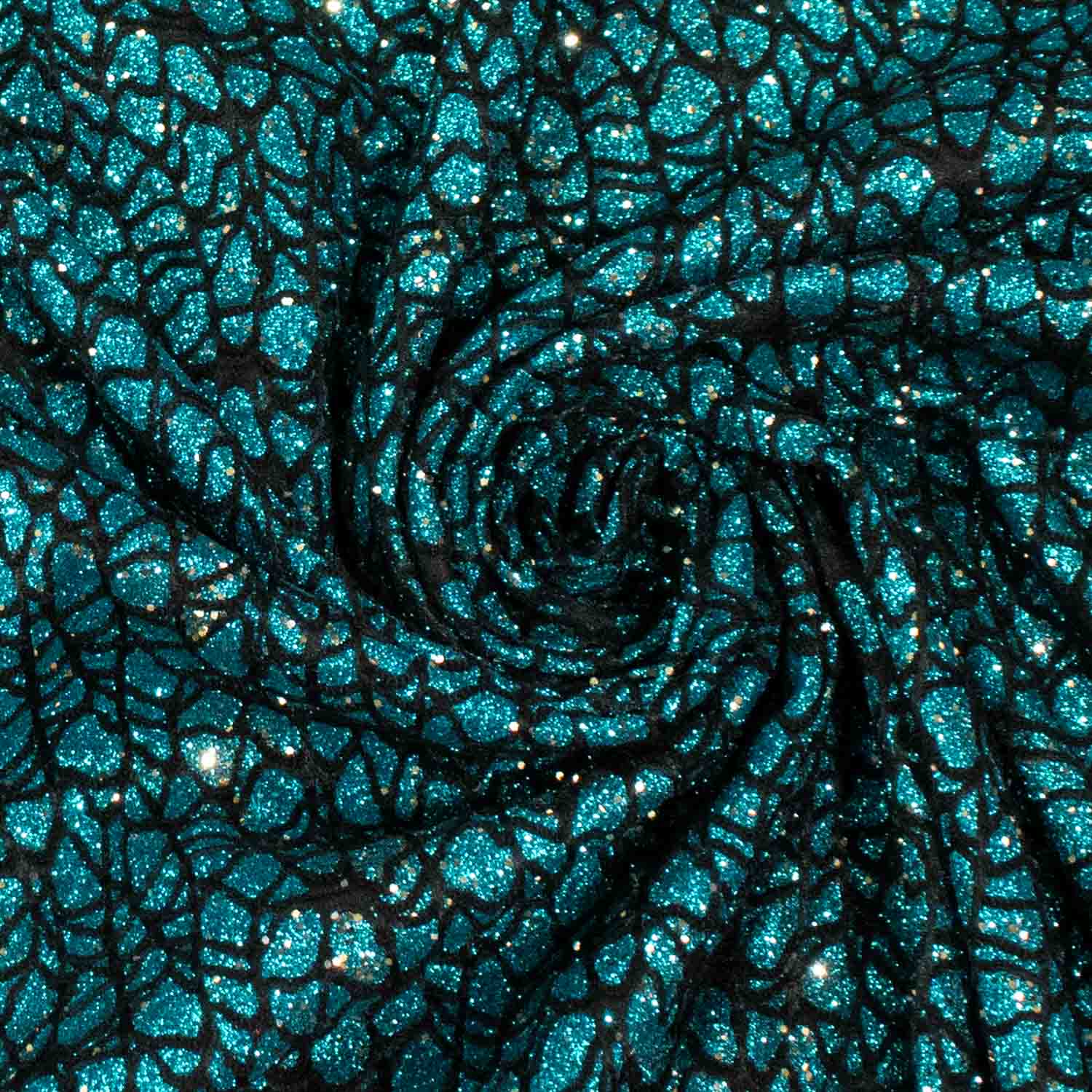 Metallic Glitter Bonded Lace