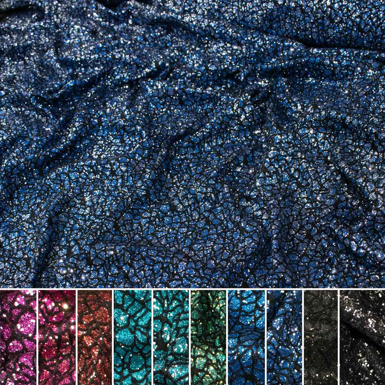 Metallic Glitter Bonded Lace