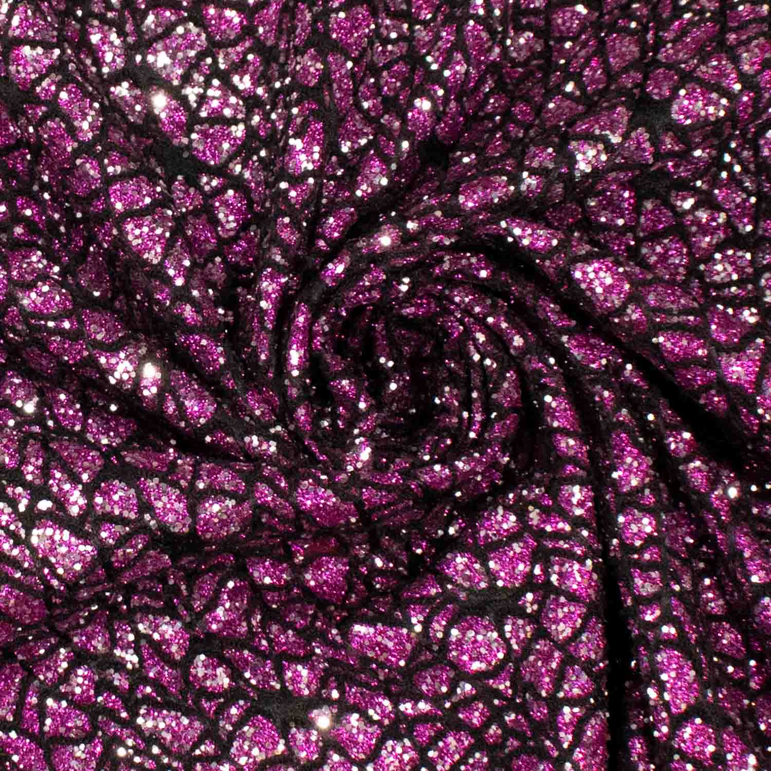 Metallic Glitter Bonded Lace