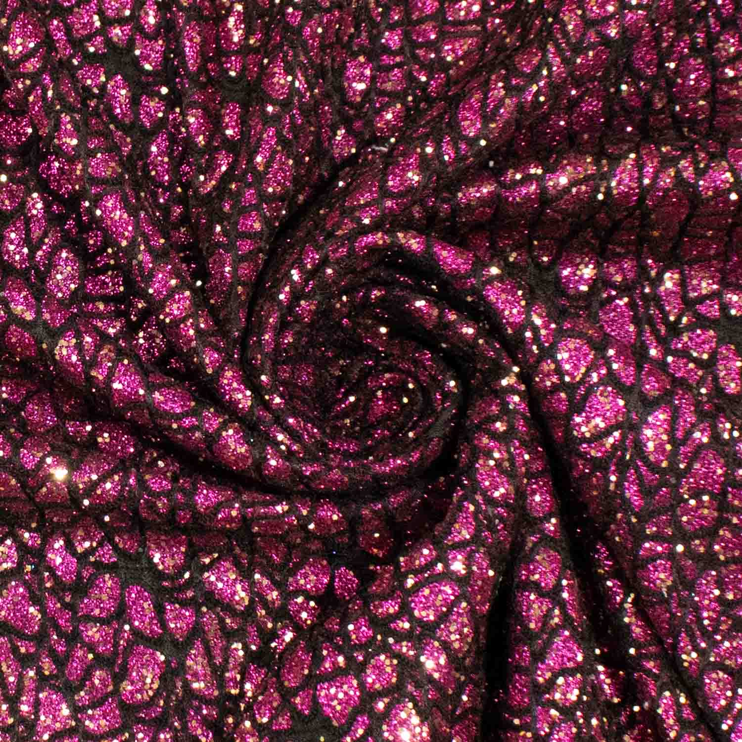 Metallic Glitter Bonded Lace