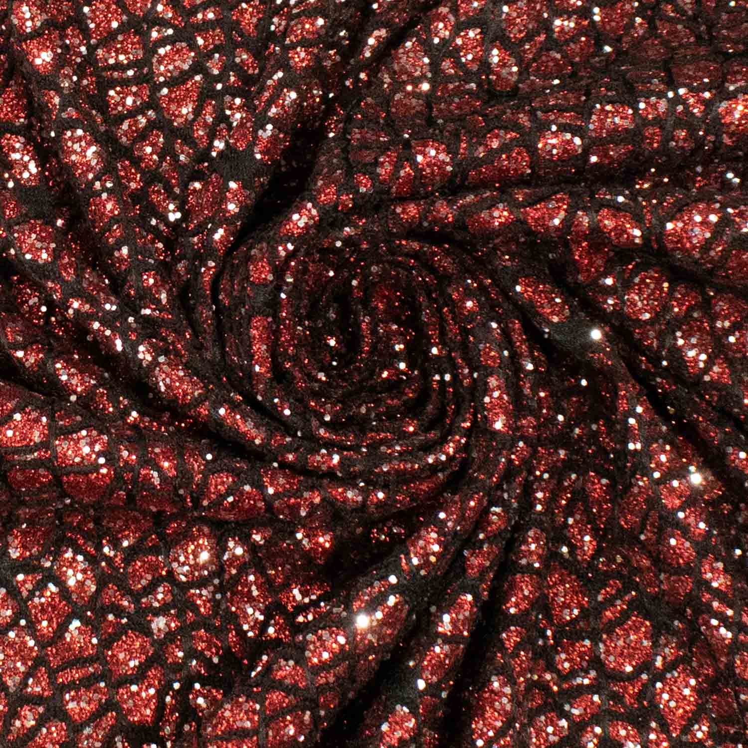 Metallic Glitter Bonded Lace