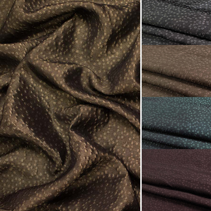 Metallic Embossed Dots Jacquard