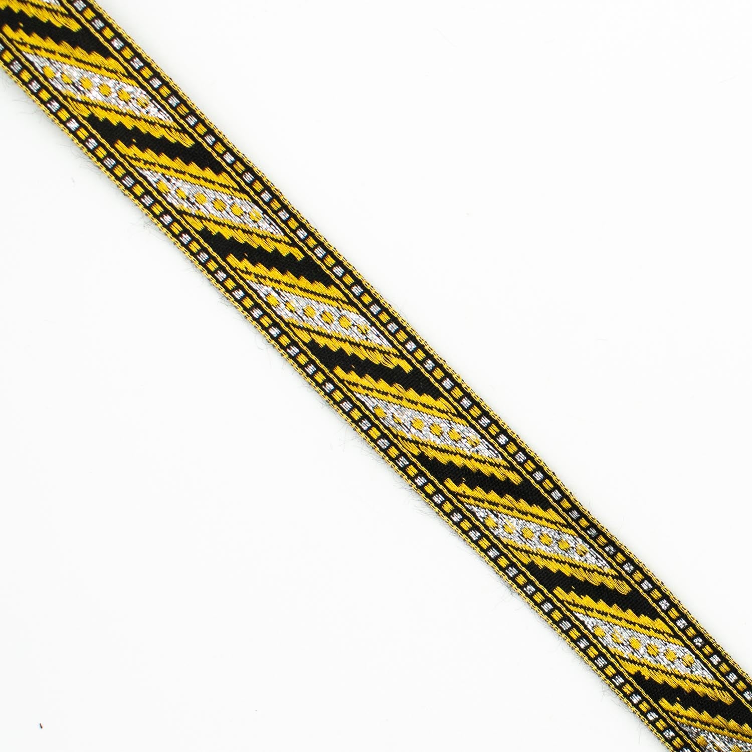 Metallic Fancy Embroidered Jacquard Ribbon-20mm