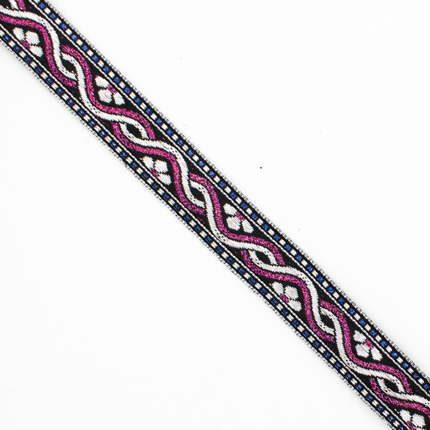 Metallic Fancy Embroidered Jacquard Ribbon-20mm