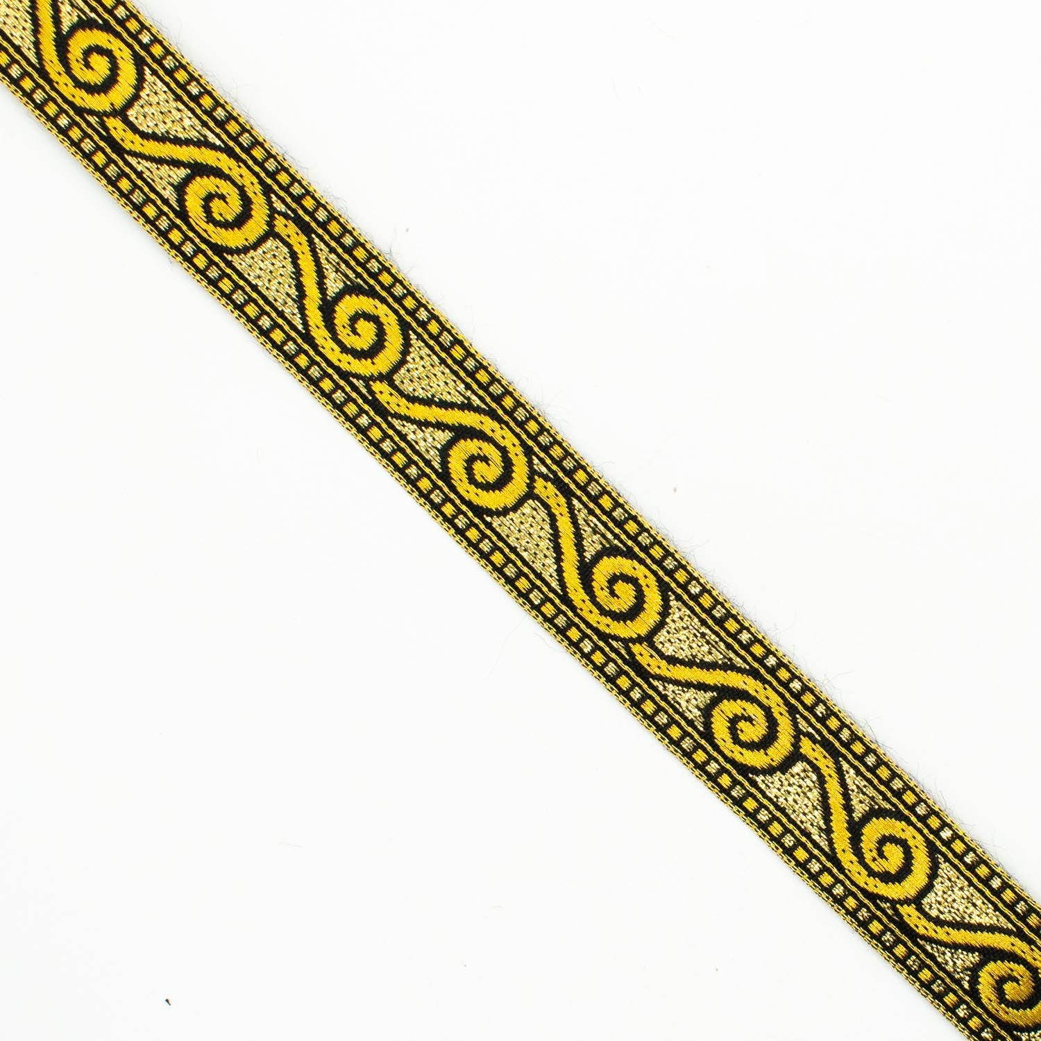 Metallic Fancy Embroidered Jacquard Ribbon-20mm
