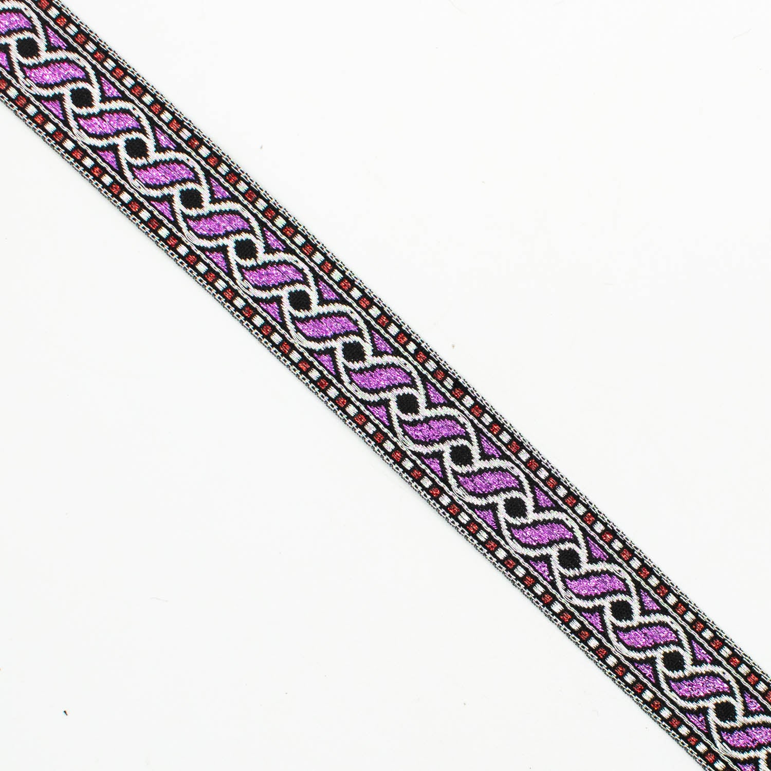 Metallic Fancy Embroidered Jacquard Ribbon-20mm