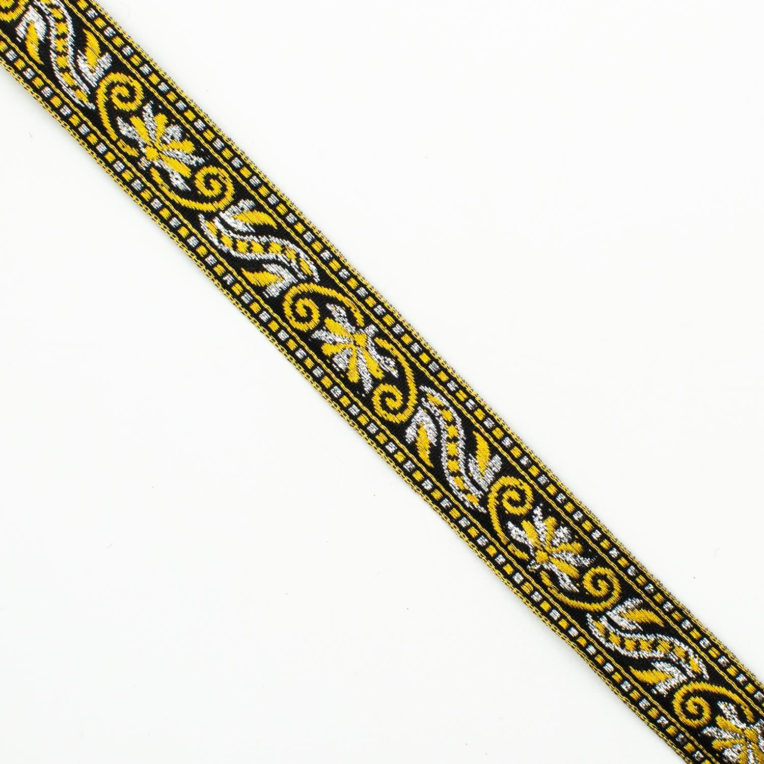 Metallic Fancy Embroidered Jacquard Ribbon-20mm
