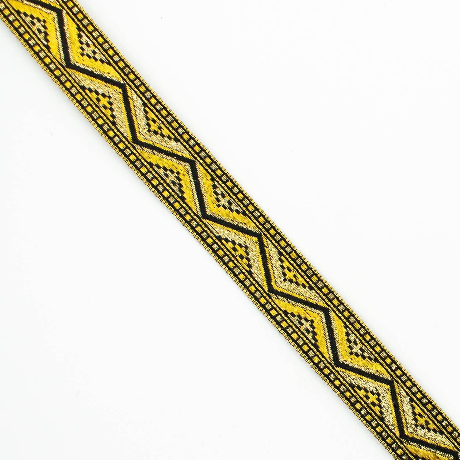 Metallic Fancy Embroidered Jacquard Ribbon-20mm