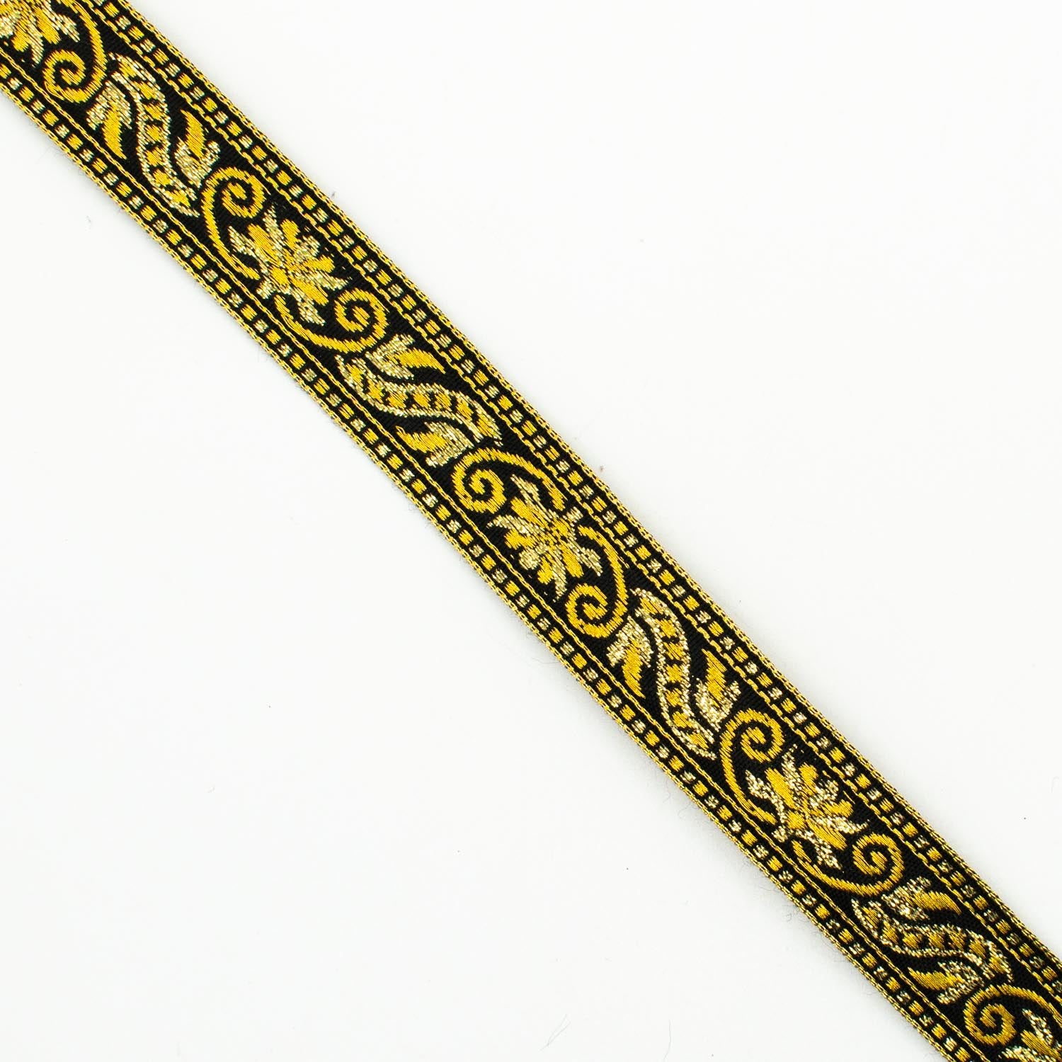 Metallic Fancy Embroidered Jacquard Ribbon-20mm