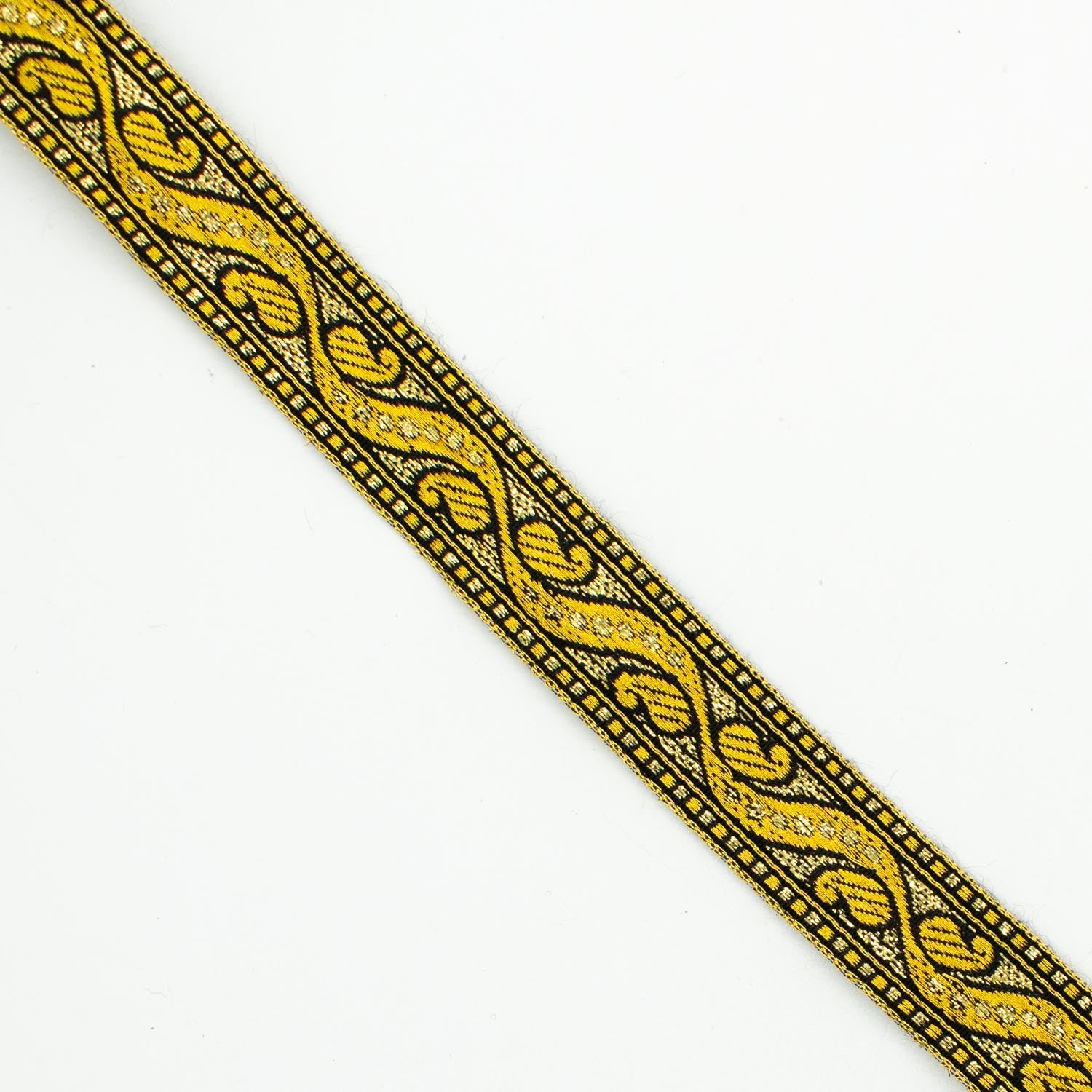 Metallic Fancy Embroidered Jacquard Ribbon-20mm