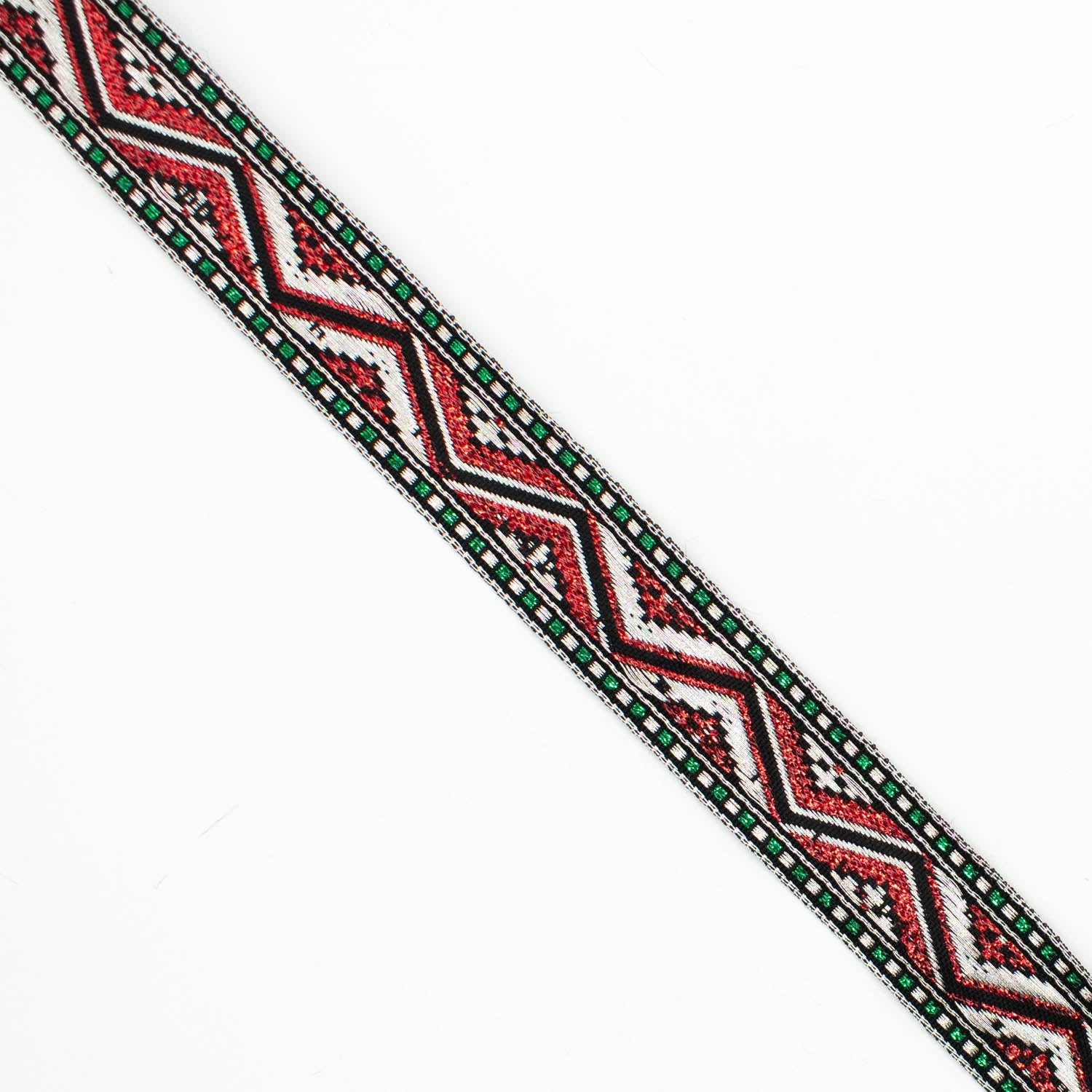 Metallic Fancy Embroidered Jacquard Ribbon-20mm
