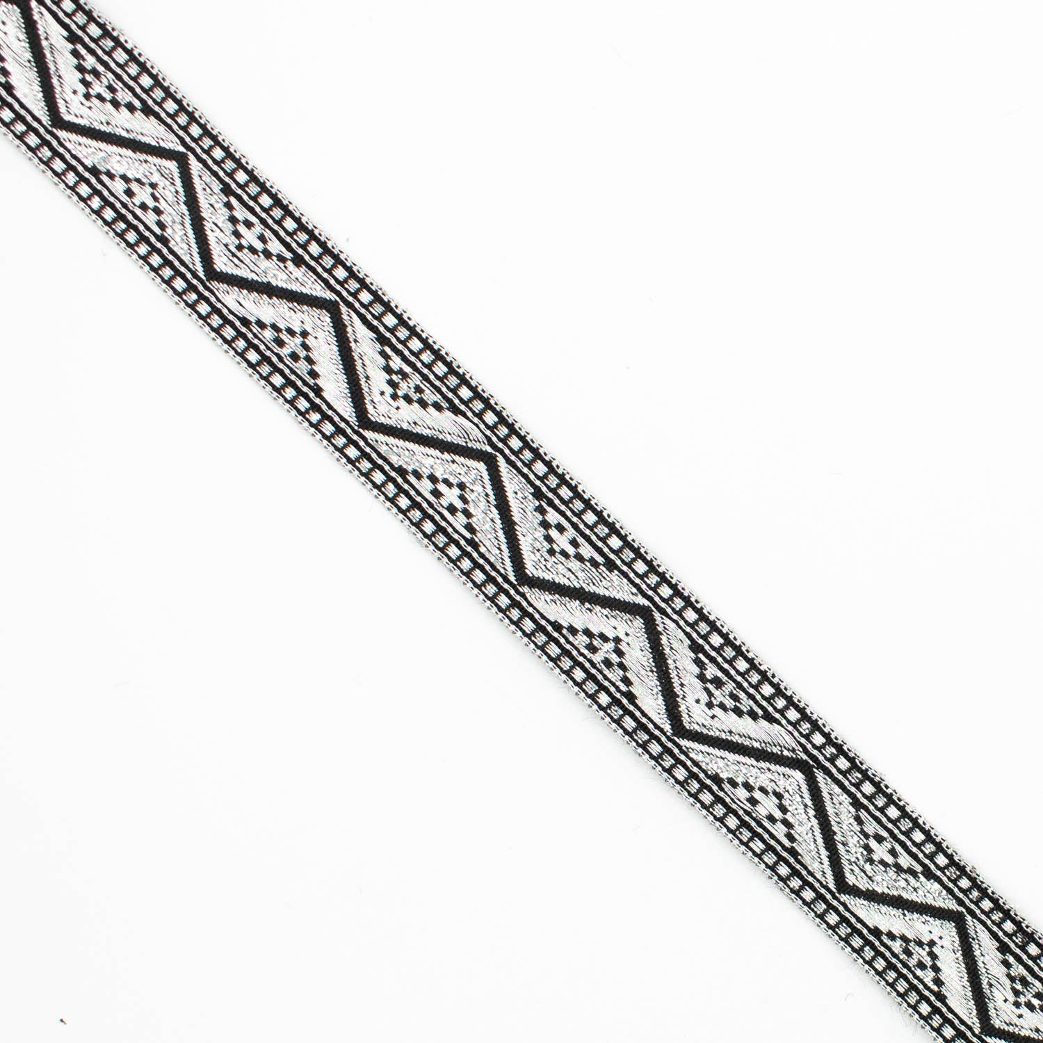 Metallic Fancy Embroidered Jacquard Ribbon-20mm