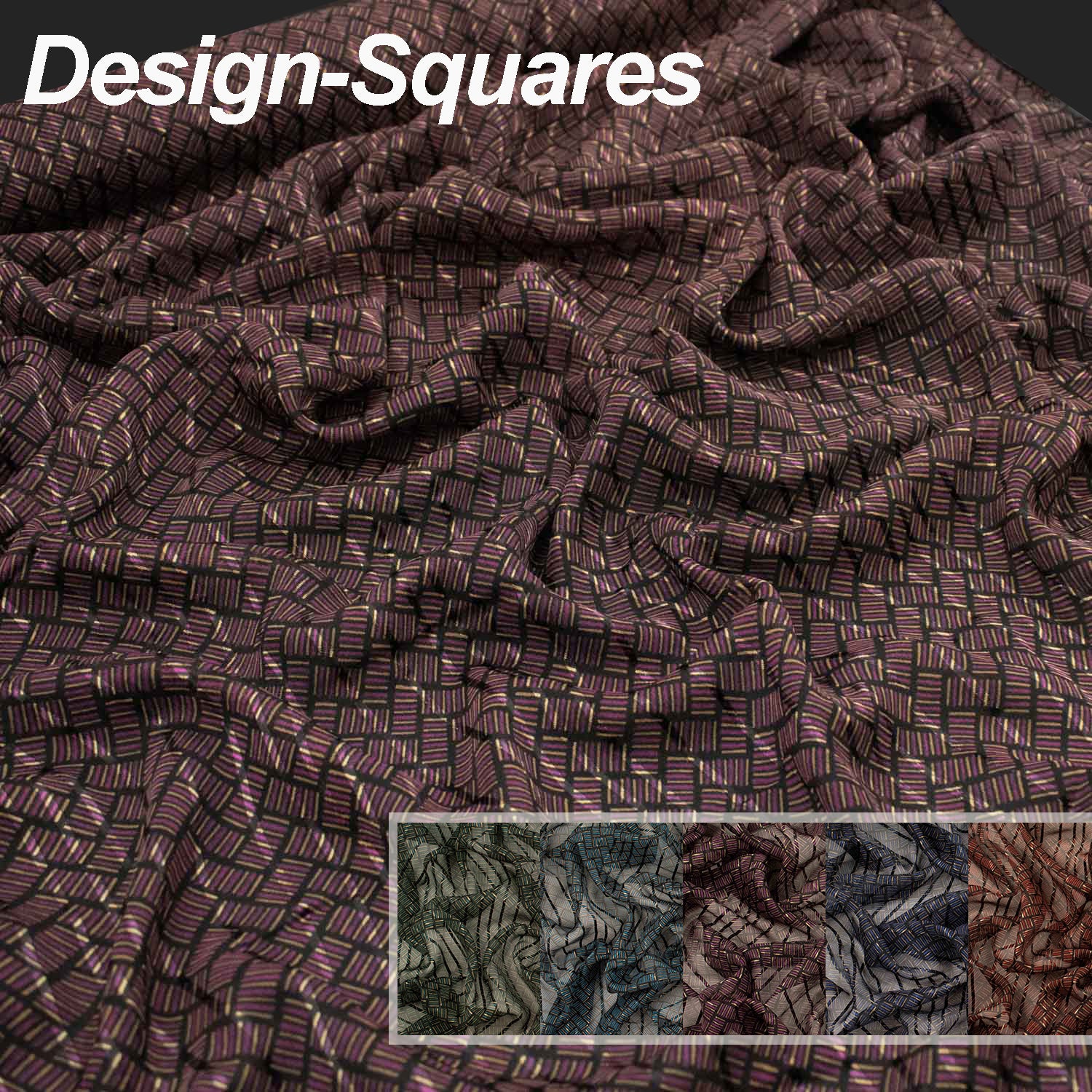 Metallic Printed Chiffon