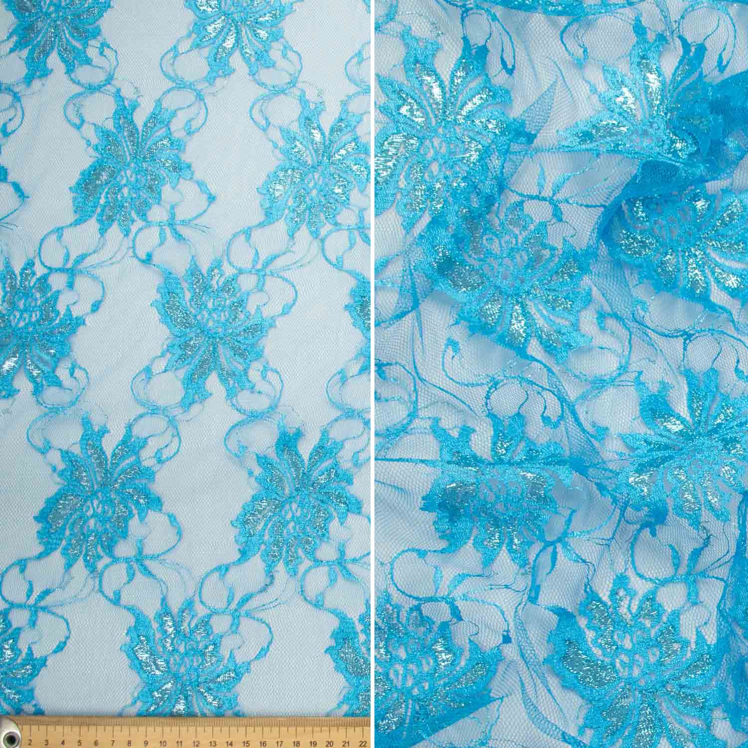 Raschel Metallic Lace