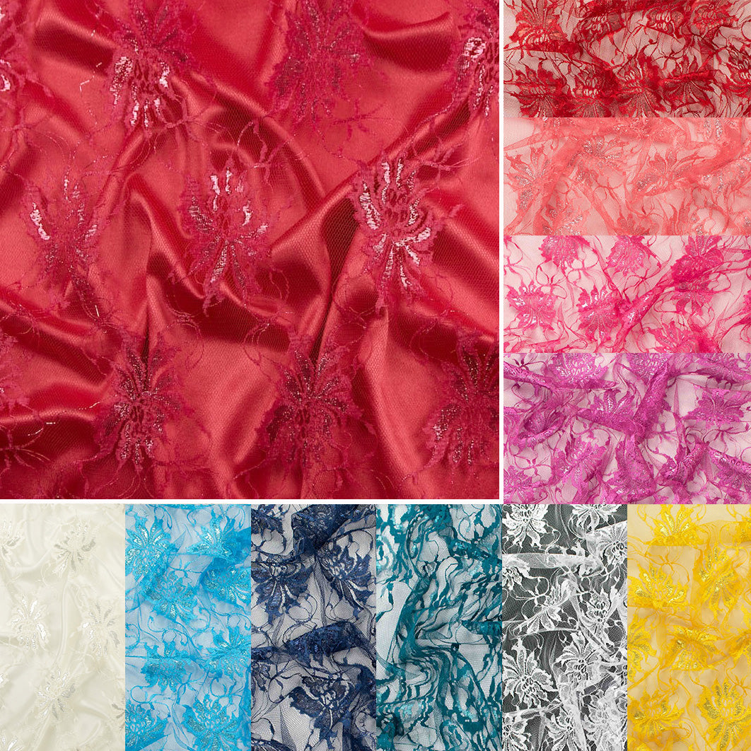 Raschel Metallic Lace