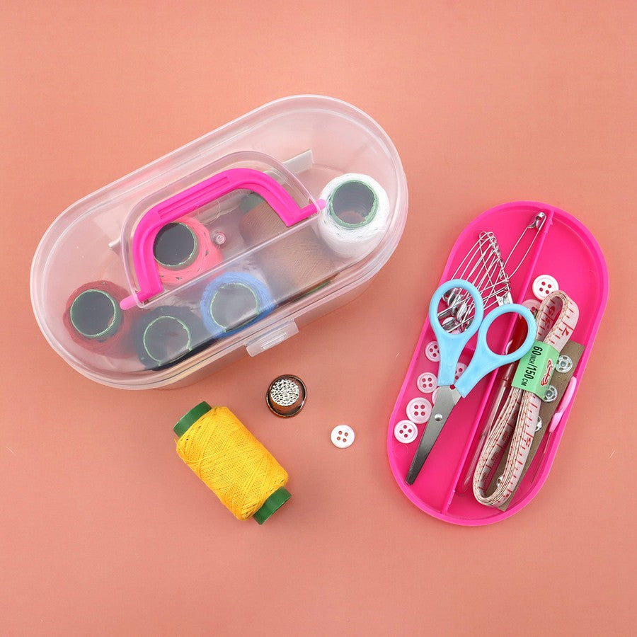 S.E.W Mini Sewing Kit Tool Box - 63Pcs