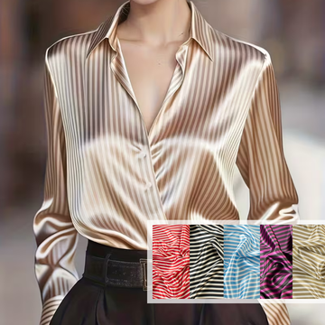 Bengal Striped Printed Satin