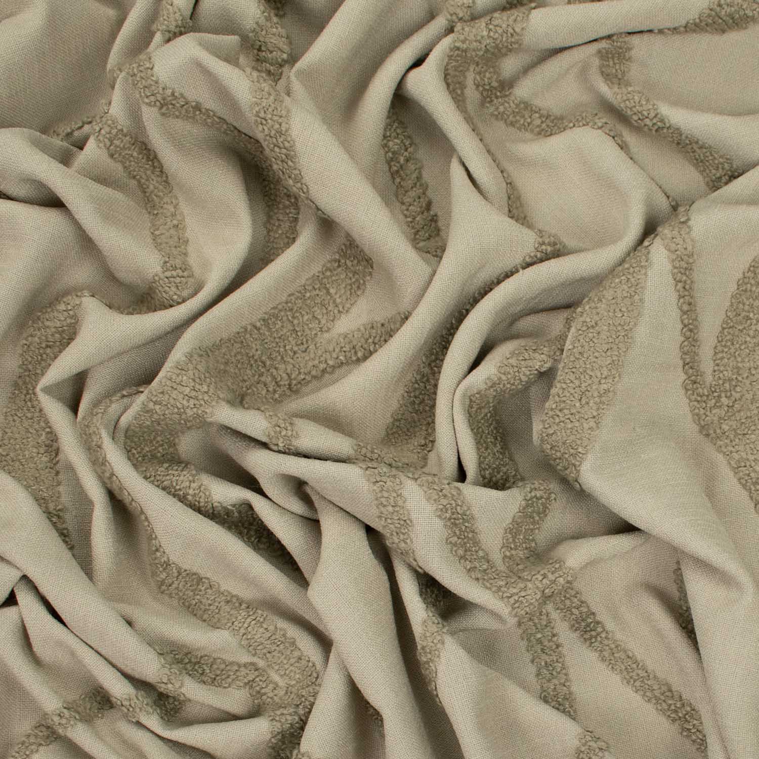 Molto by Zepel Curtaining/Upholstery Embroideredn Wave Linen