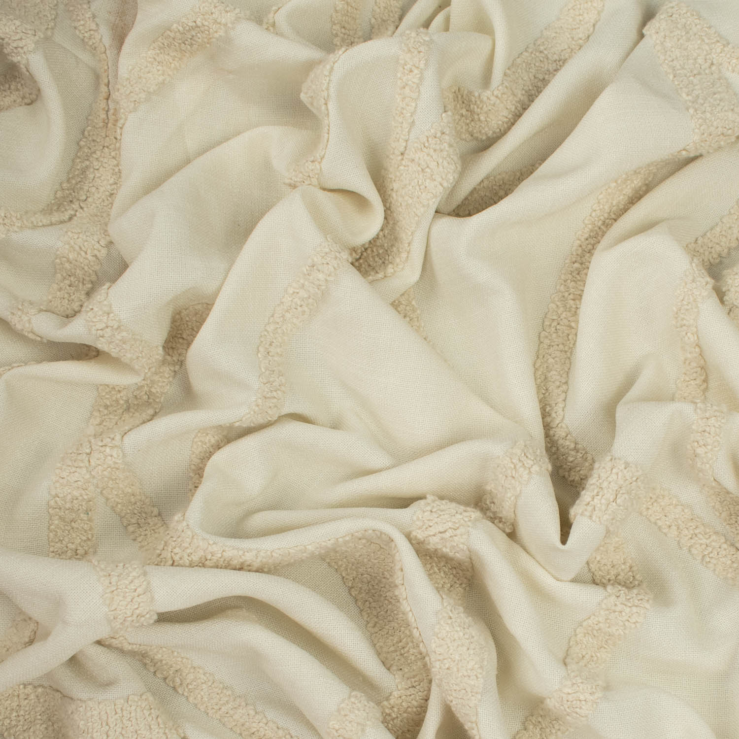 Molto by Zepel Curtaining/Upholstery Embroideredn Wave Linen