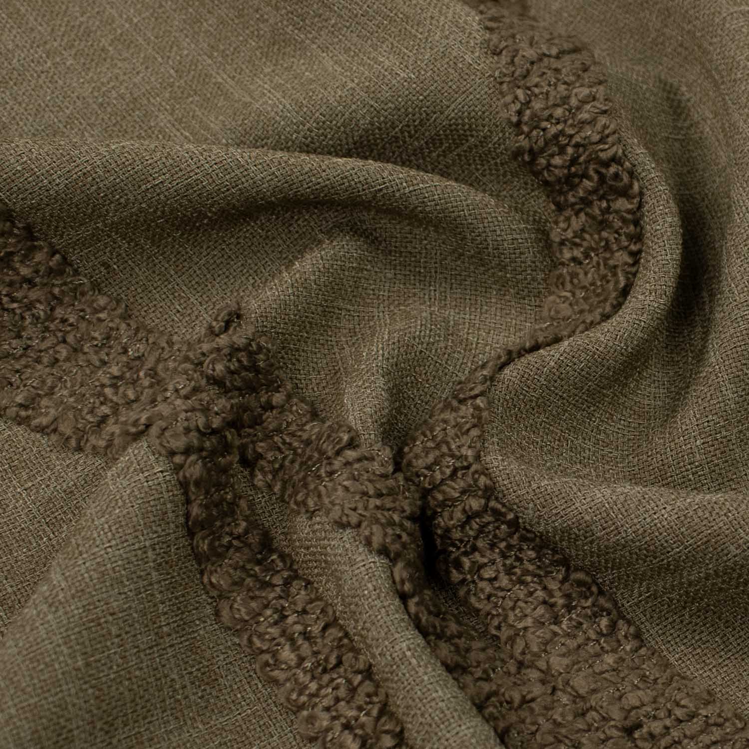 Molto by Zepel Curtaining/Upholstery Embroideredn Wave Linen