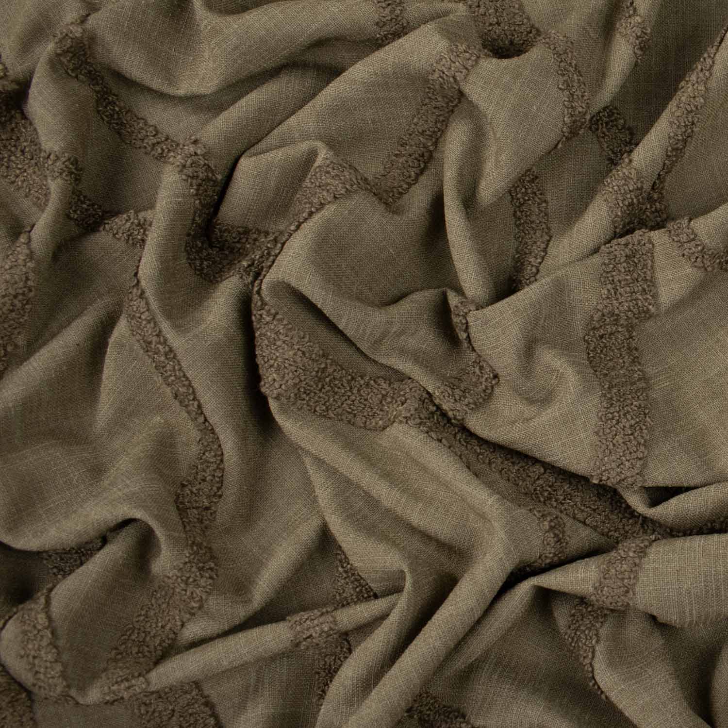 Molto by Zepel Curtaining/Upholstery Embroideredn Wave Linen