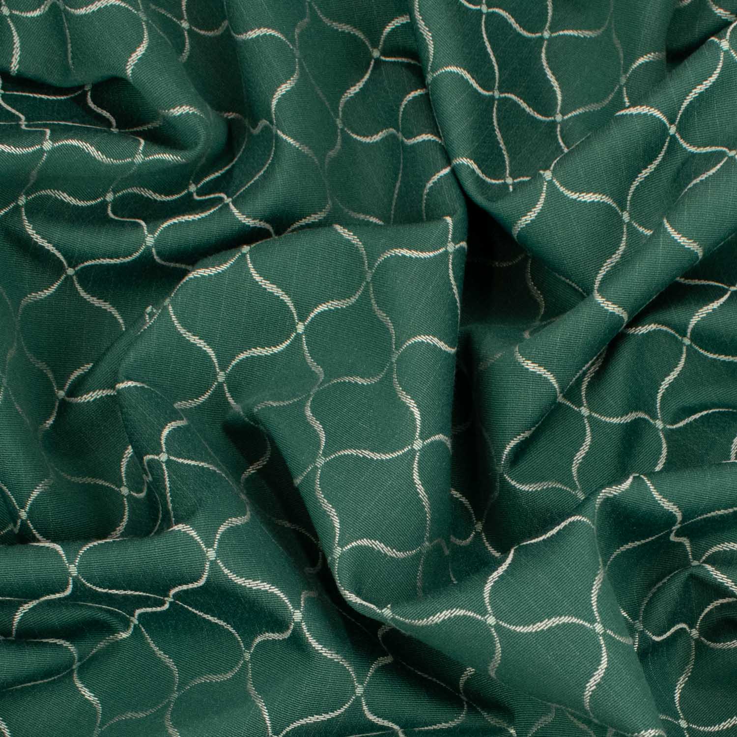 Moroccan Quatrefoil Jacquard Curtaining/Upholstery