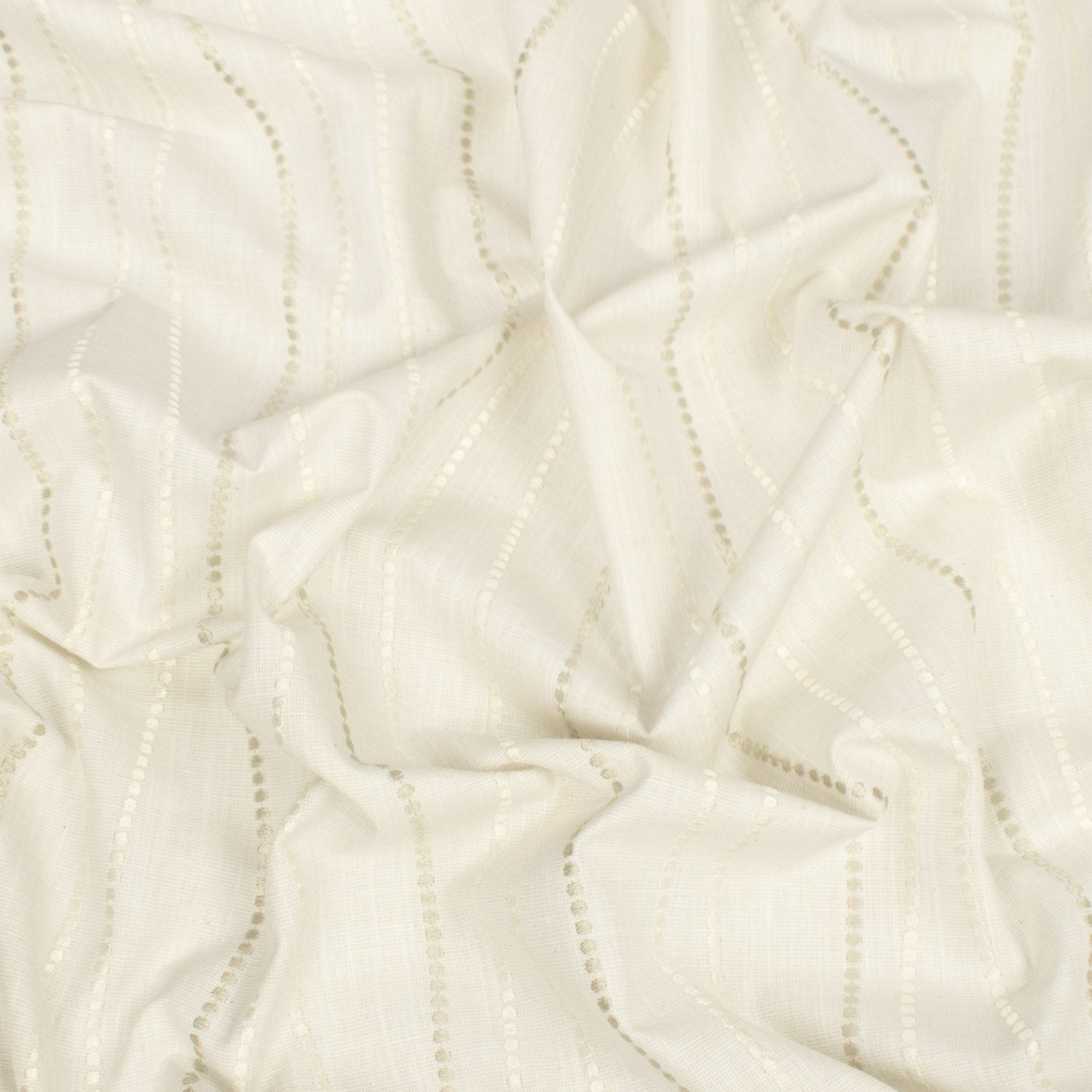 Morse by Zepel Curtaining/Upholstery Embroidery Spot Stripes