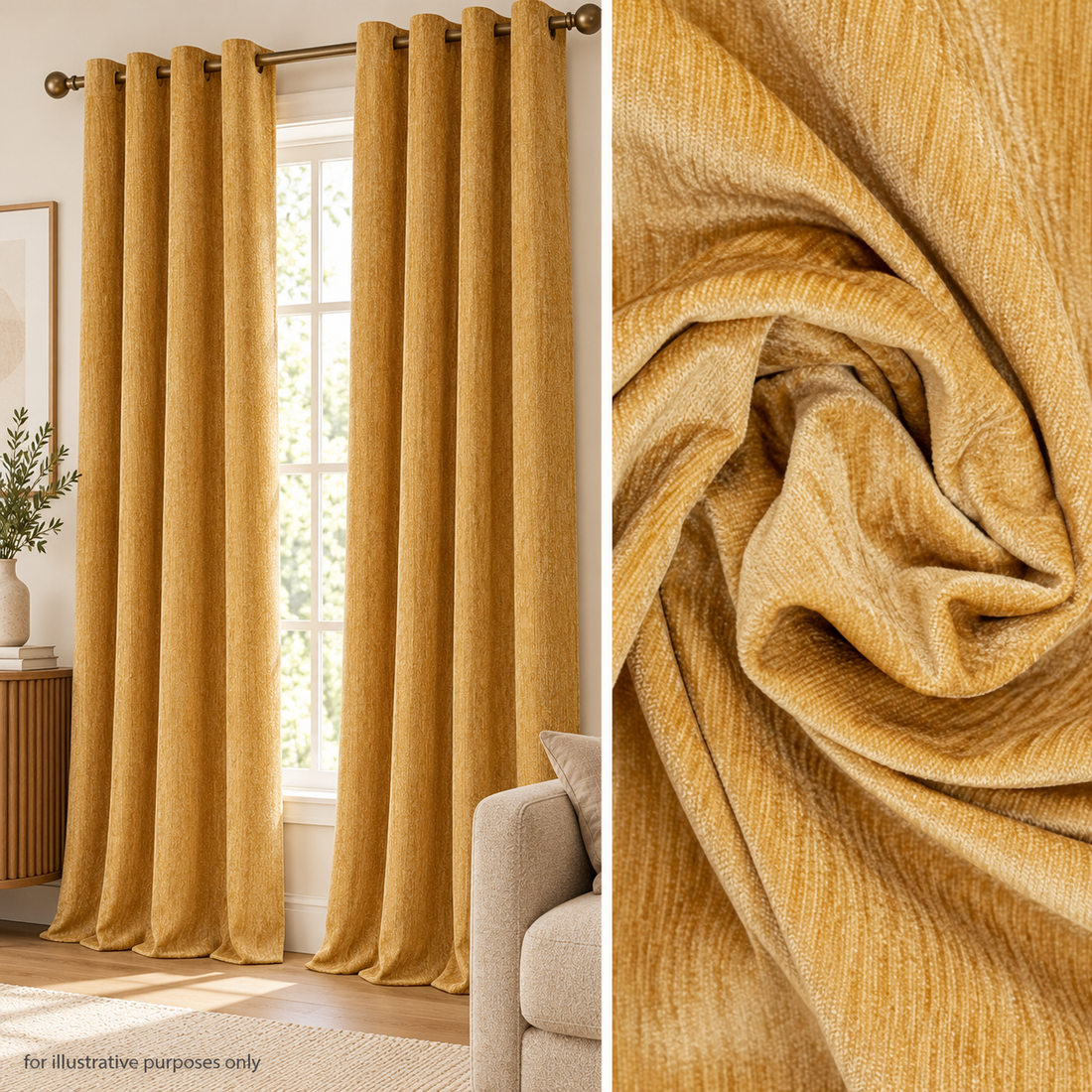 Assorted Textured Velveteen Curtaining & Upholstery Fabric