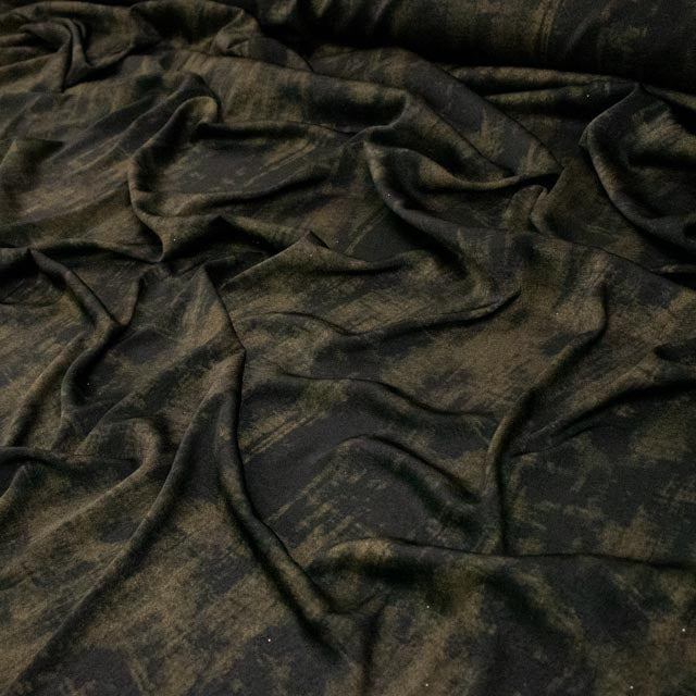 Mystic Mottled Glitter Crushed Crepe