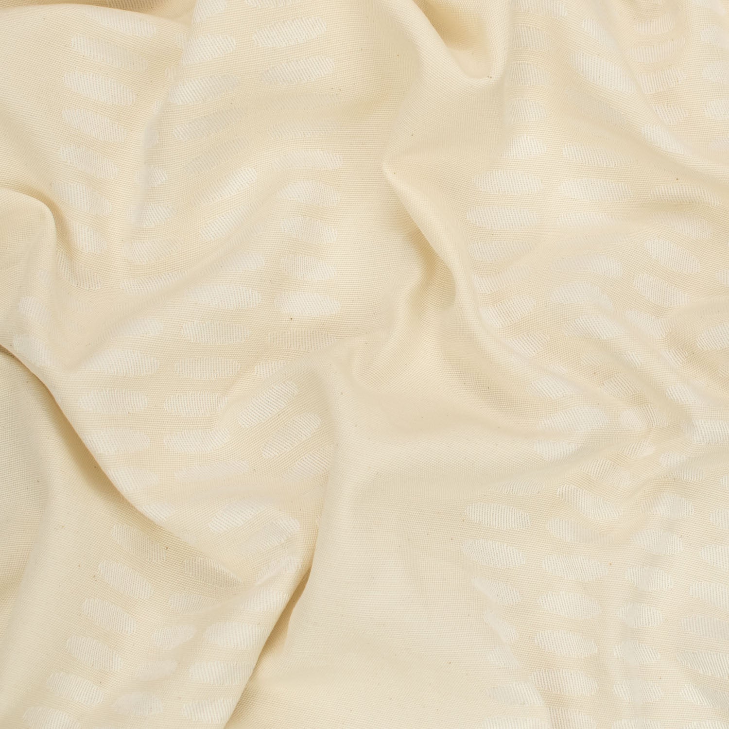 Natural White Jacquard Curtaining/Upholstery Fabric 150CM