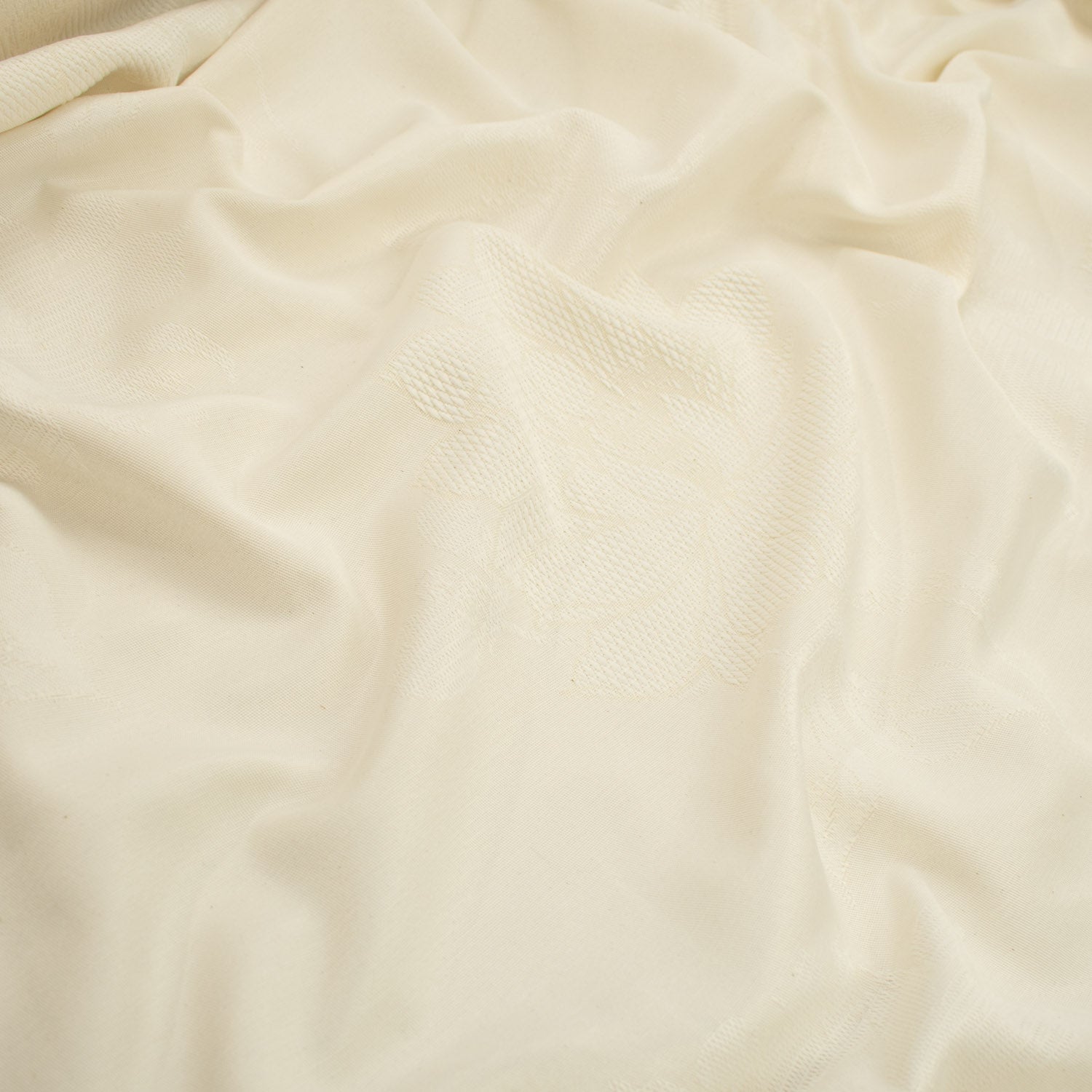 Natural White Jacquard Curtaining/Upholstery Fabric 150CM