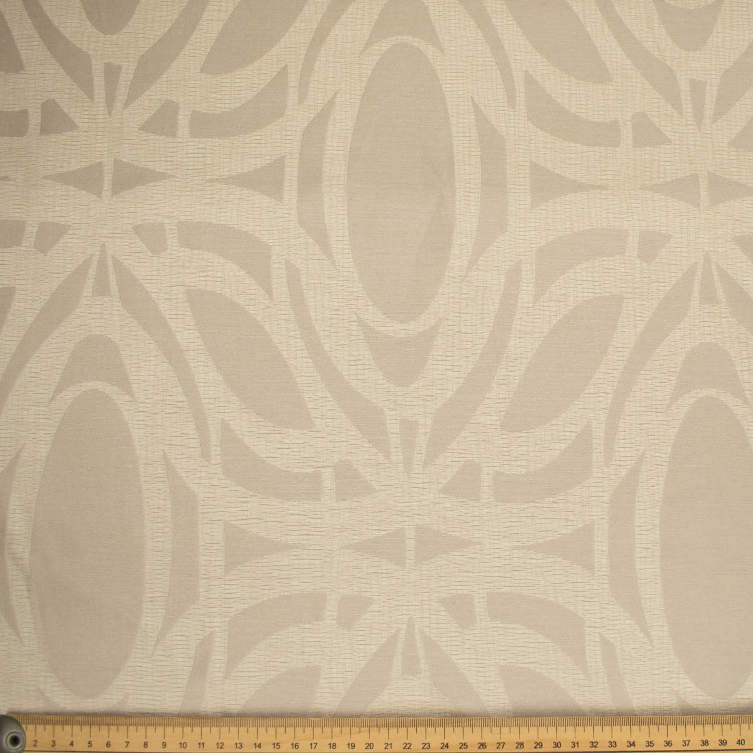 Natural White Jacquard Curtaining/Upholstery Fabric 150CM