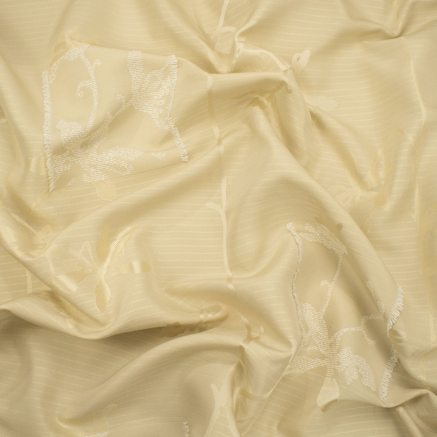 Natural White Jacquard Curtaining/Upholstery Fabric 150CM