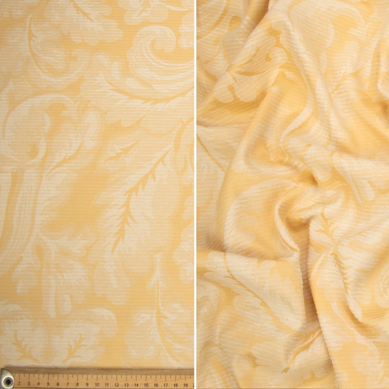 Natural White Jacquard Curtaining/Upholstery Fabric 150CM