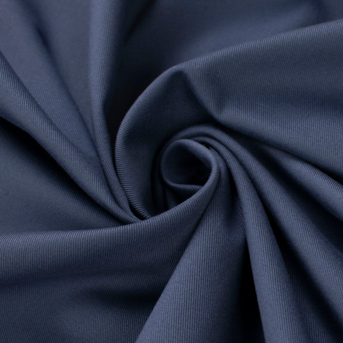 Japanese Cotton Twill Slight Stretch Suiting - Blue