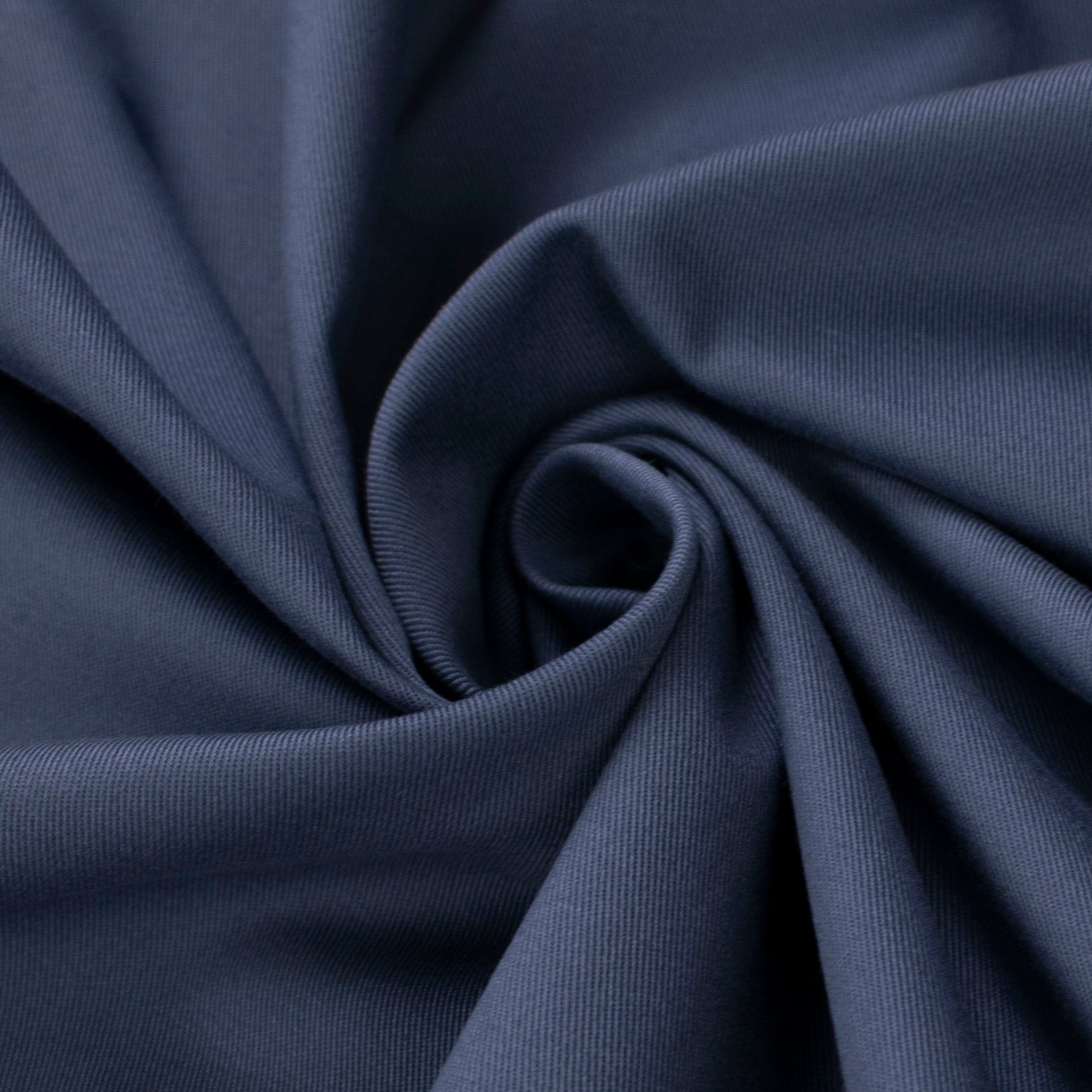Japanese Cotton Twill Slight Stretch Suiting - Blue