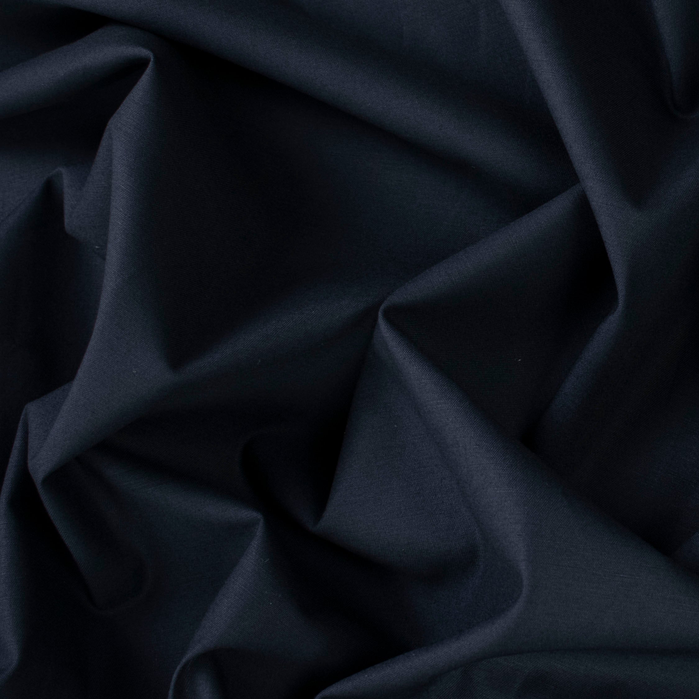 Japanese Light Weight Summer Cotton Suiting - Navy Slight Stretch