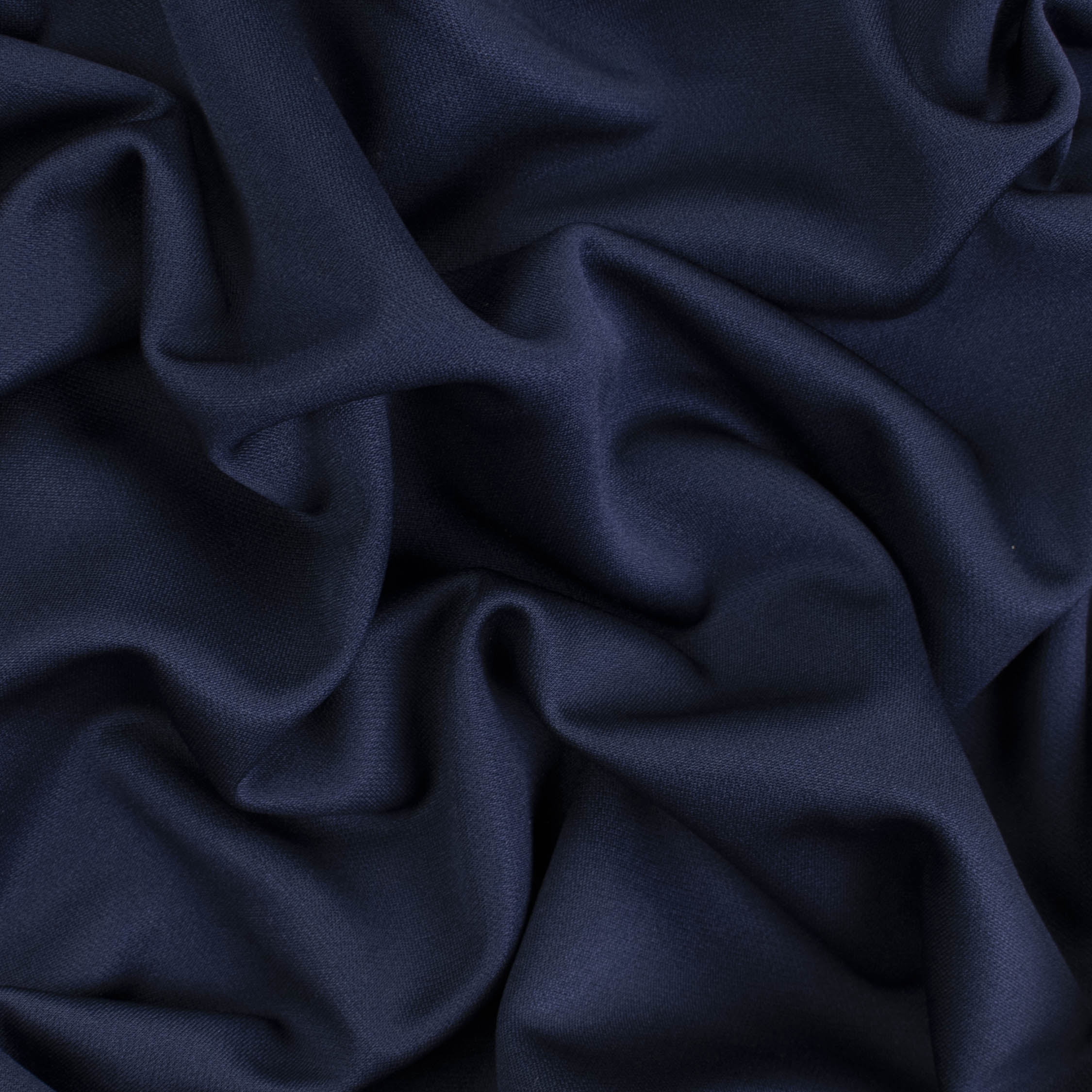 Japanese Nikkei Soft Crepe Stretch Suiting - Blue