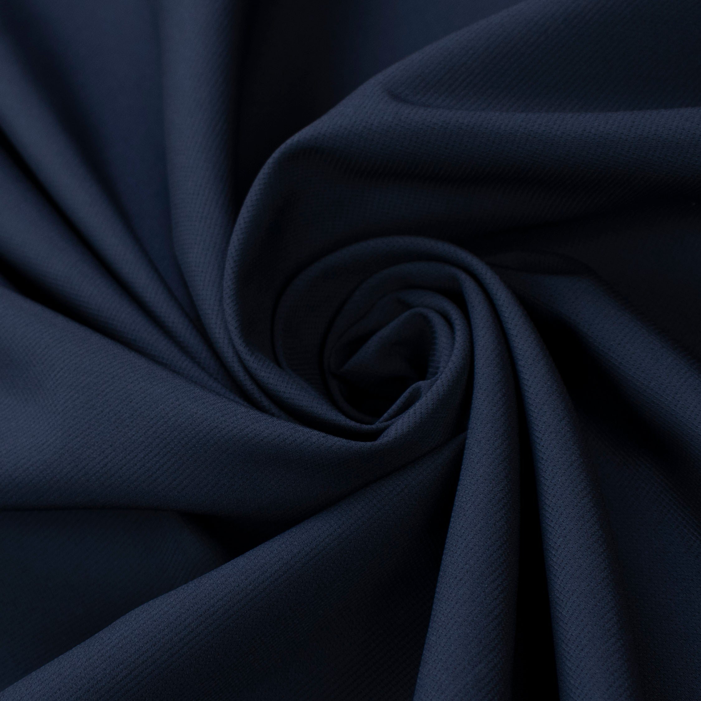 Japanese Nikkei Crepe Suiting - Design-40513 Navy