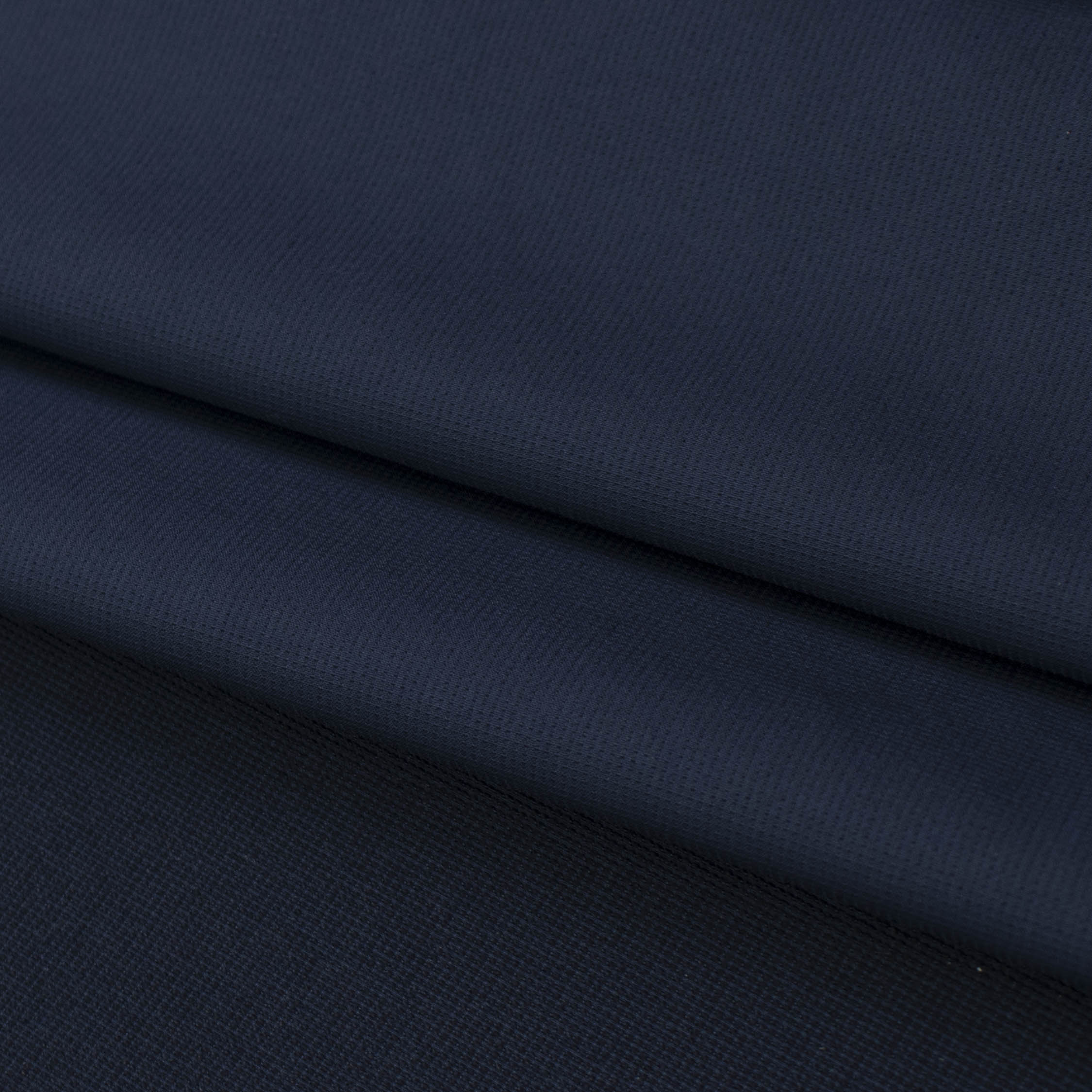 Japanese Nikkei Crepe Suiting - Design-40513 Navy