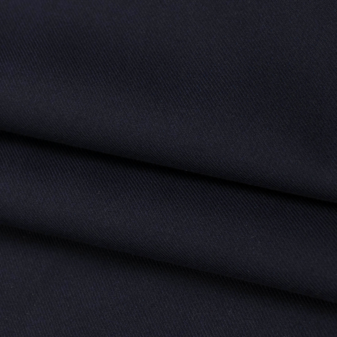 Japanese Nikkei Wool Blend Suiting - Design-40516 Black Navy Twill