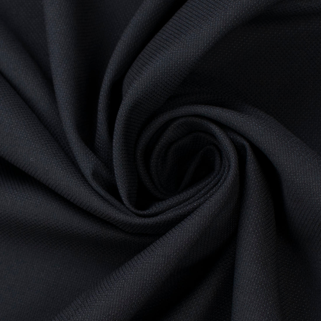 Japanese Nikkei Crepe Suiting - Design-40529 Black Navy